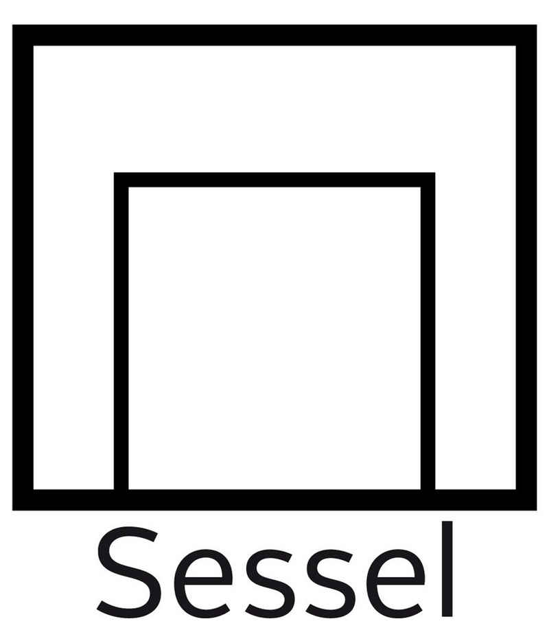 Home affaire Sessel Newport, mit Knopfheftung im Rücken, Keder und feinen Armlehnen