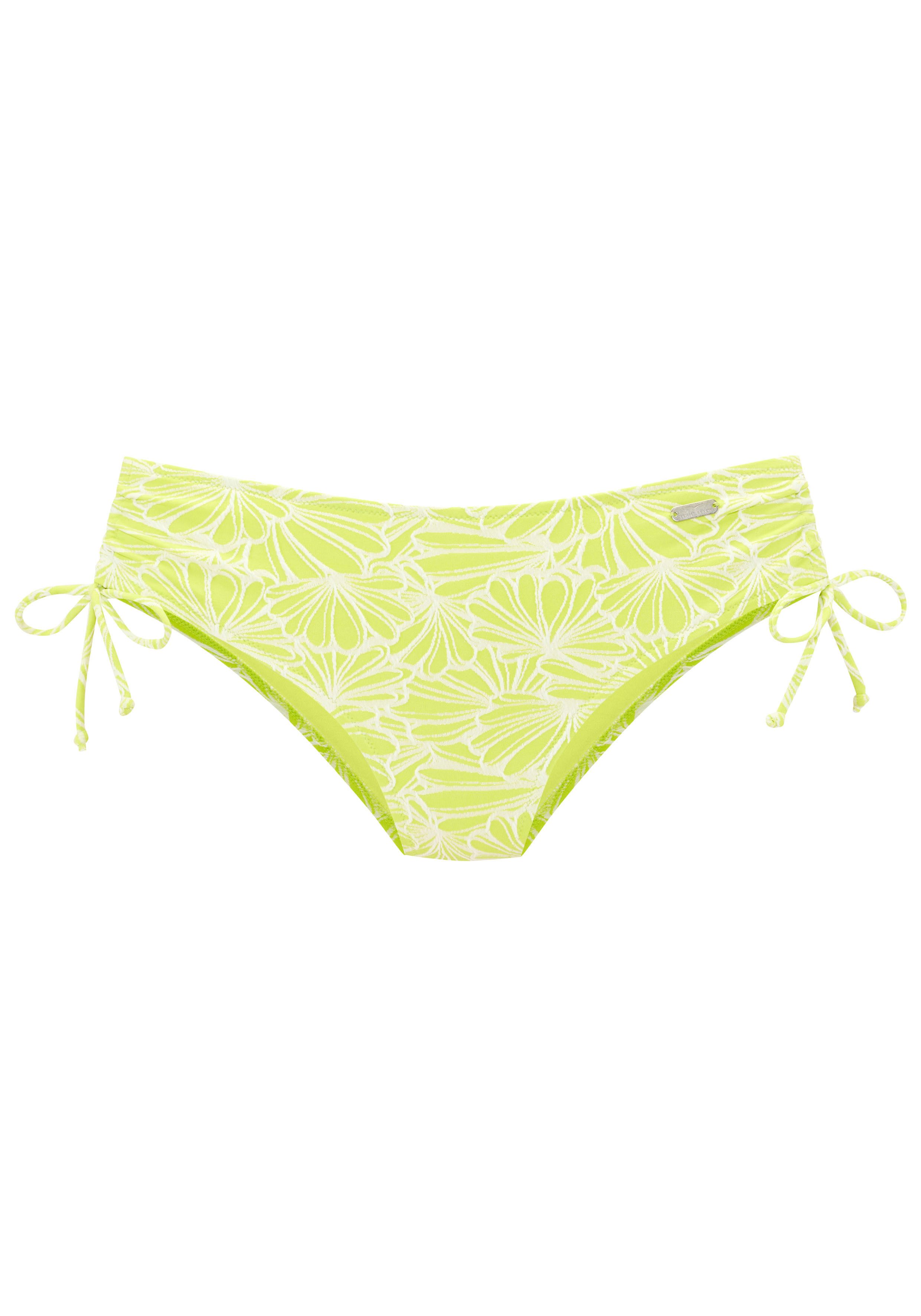 Venice Beach Bikini-Hose Peony in höherer Schnittform und modischer Struktu günstig online kaufen
