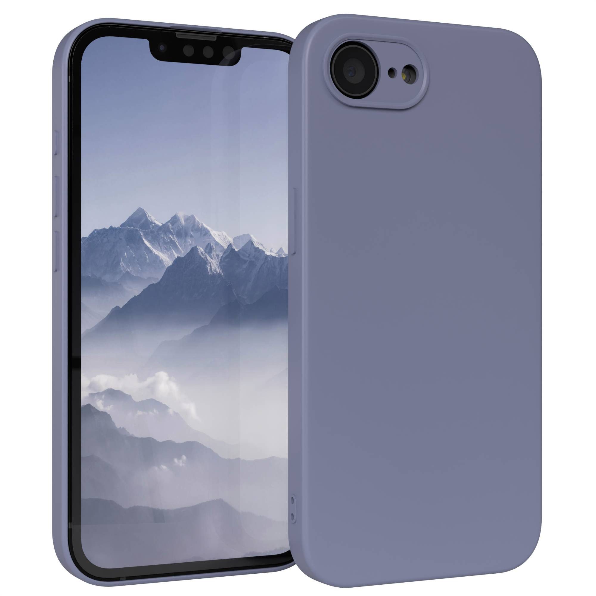 EAZY CASE Handyhülle TPU Hülle für Apple iPhone 17e 6,1 Zoll, Silikon Schutzhülle mit Kameraschutz Matt Back Cover Soft Eis Blau
