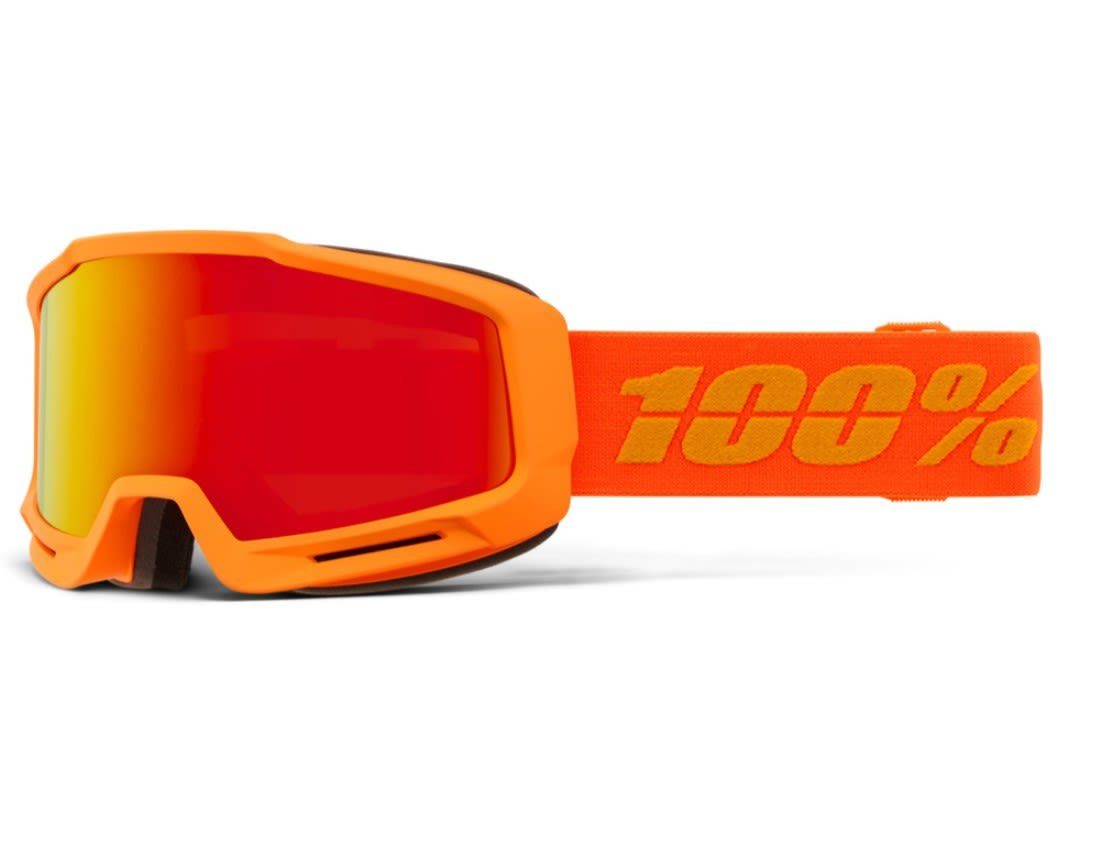 100% Skibrille 100% Okan Hiper Accessoires HiPER Fluo Orange - Vermillion Red ML Mirror