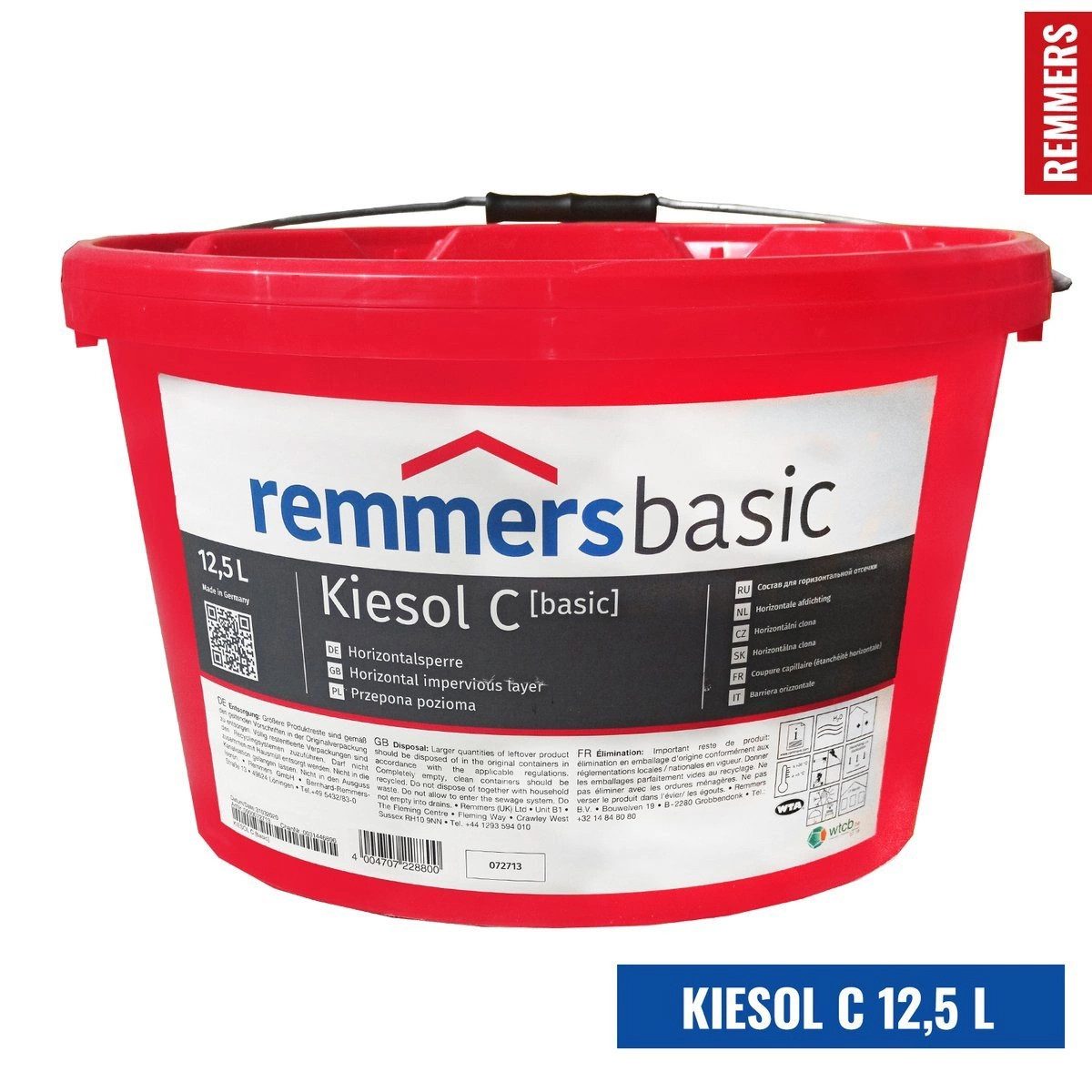 Remmers Remmers Kiesol C Injektionscreme 12,5L Horizontalsperre Trockene Wand Naturstein-Imprägnierung (1 St)