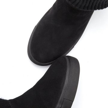 Elbsand Winterstiefel mit Strickschaft, Winterboots, Snowboots, Schlupfstiefelette