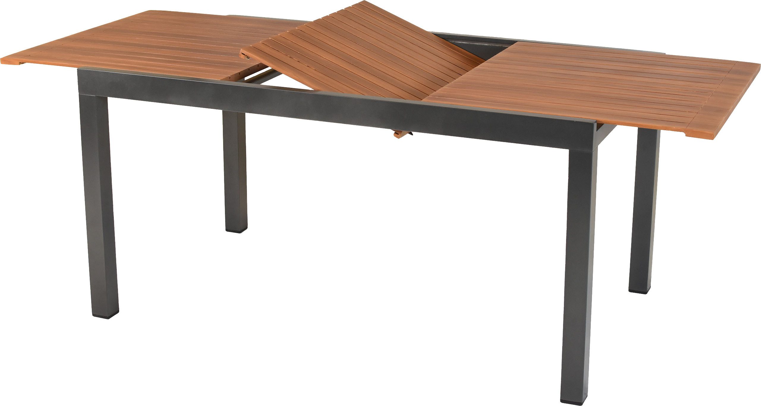 MERXX Garten-Essgruppe Tinos, (Set, 13-tlg), inkl. 6 Klappsessel, 6 Auflagen, 1 Ausziehtisch – Bild 5 von 5
