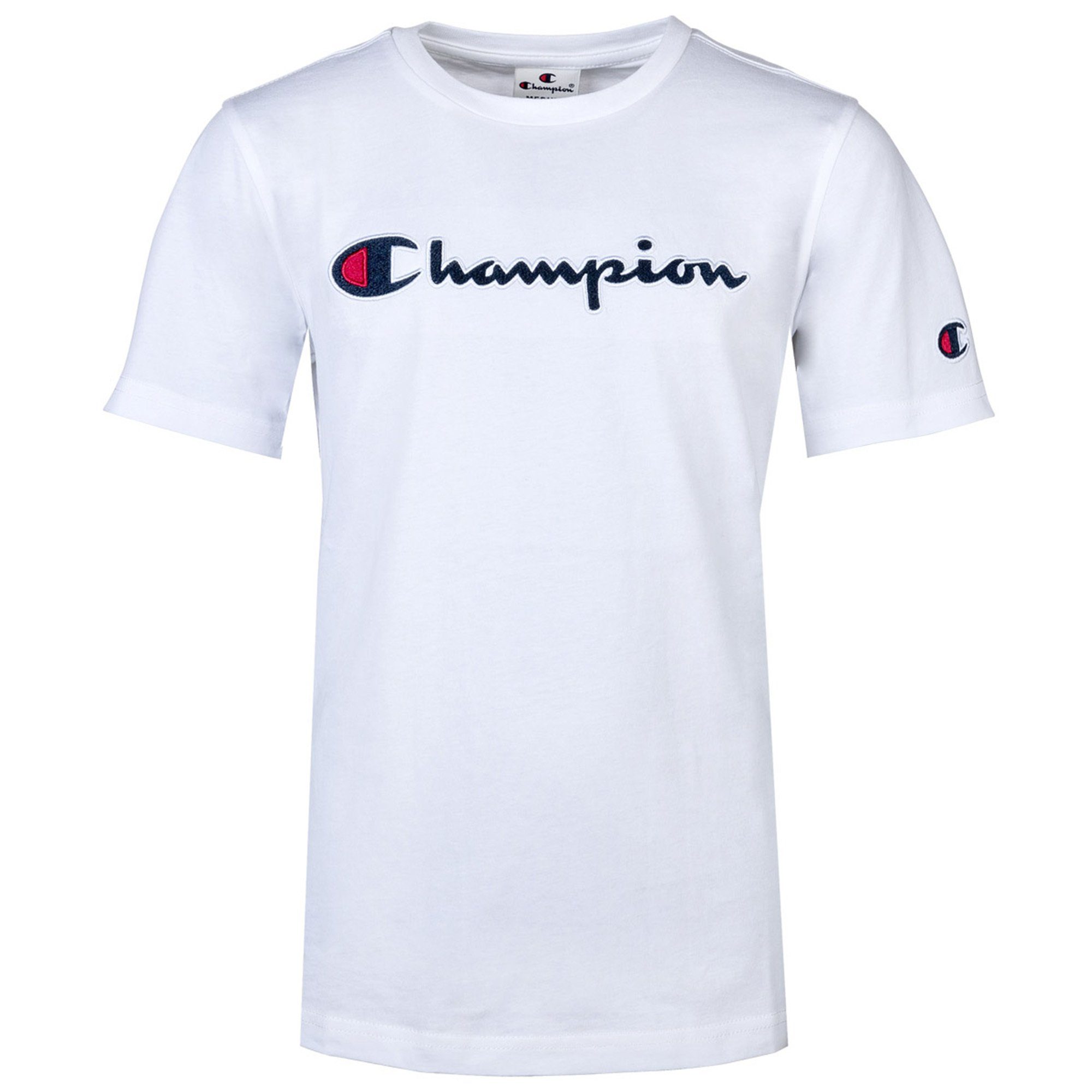 Champion T-Shirt Crewneck, Rundhals Weiß Unisex T-Shirt - Kinder