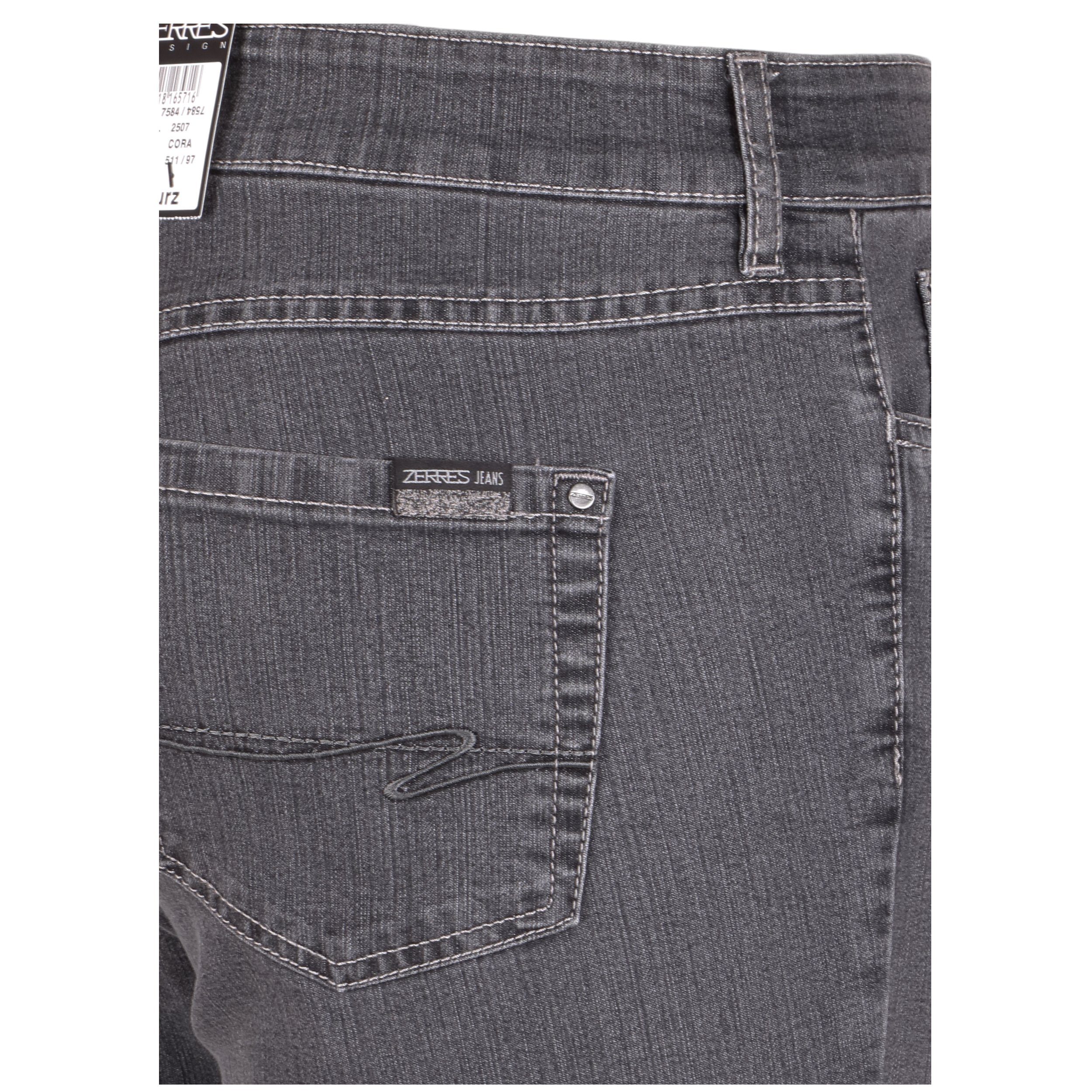 comfort 5-Pocket-Jeans Zerres 19 Zerres grau Damen S Jeans Cora (1-tlg)