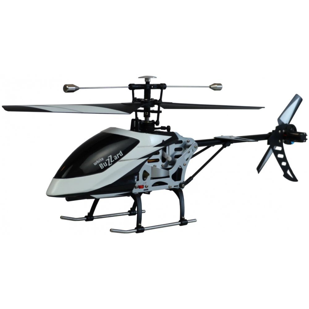 RC-Helikopter Buzzard V2 Single-Rotor-Helikopter 4-Kanal RtF Hubschrauber weiß