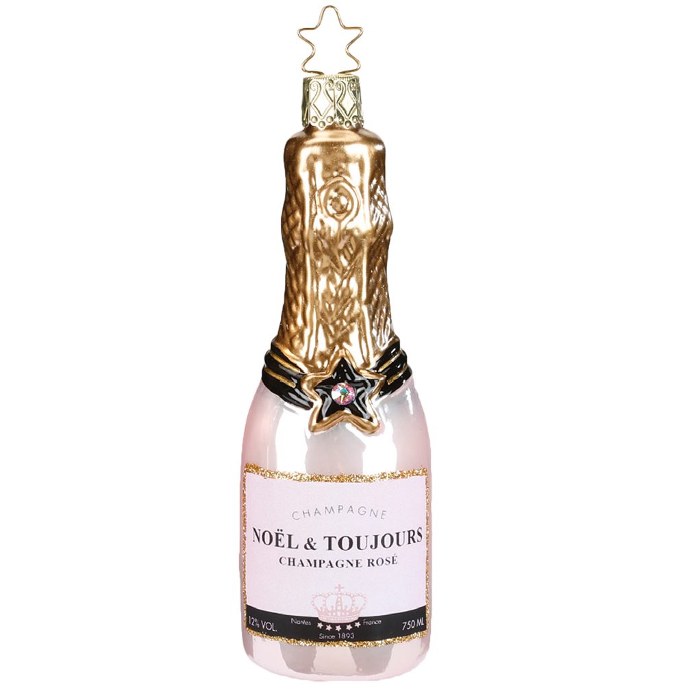 Christbaumschmuck Champagne Rose 12,5cm