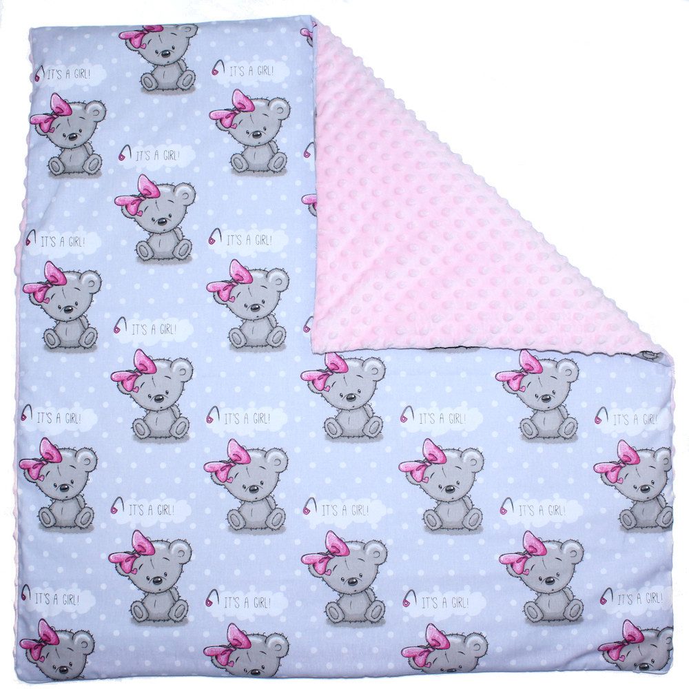 Primawela Kissenbezug MINKY Wendebezug Kissenhülle Bezug Baby Kinder Warm Winter