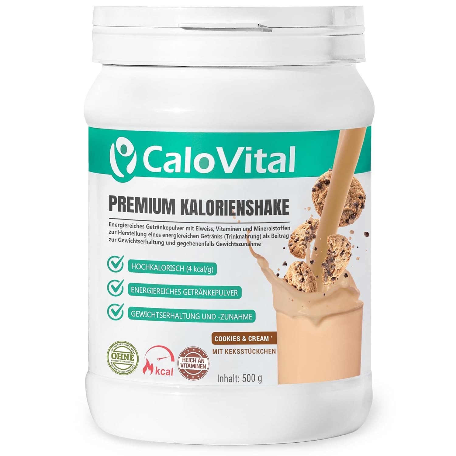 CaloVital Zunehmen hochkalorische Trinknahrung Gewichtszunahme CaloVital 500g Pulver, 1 St.