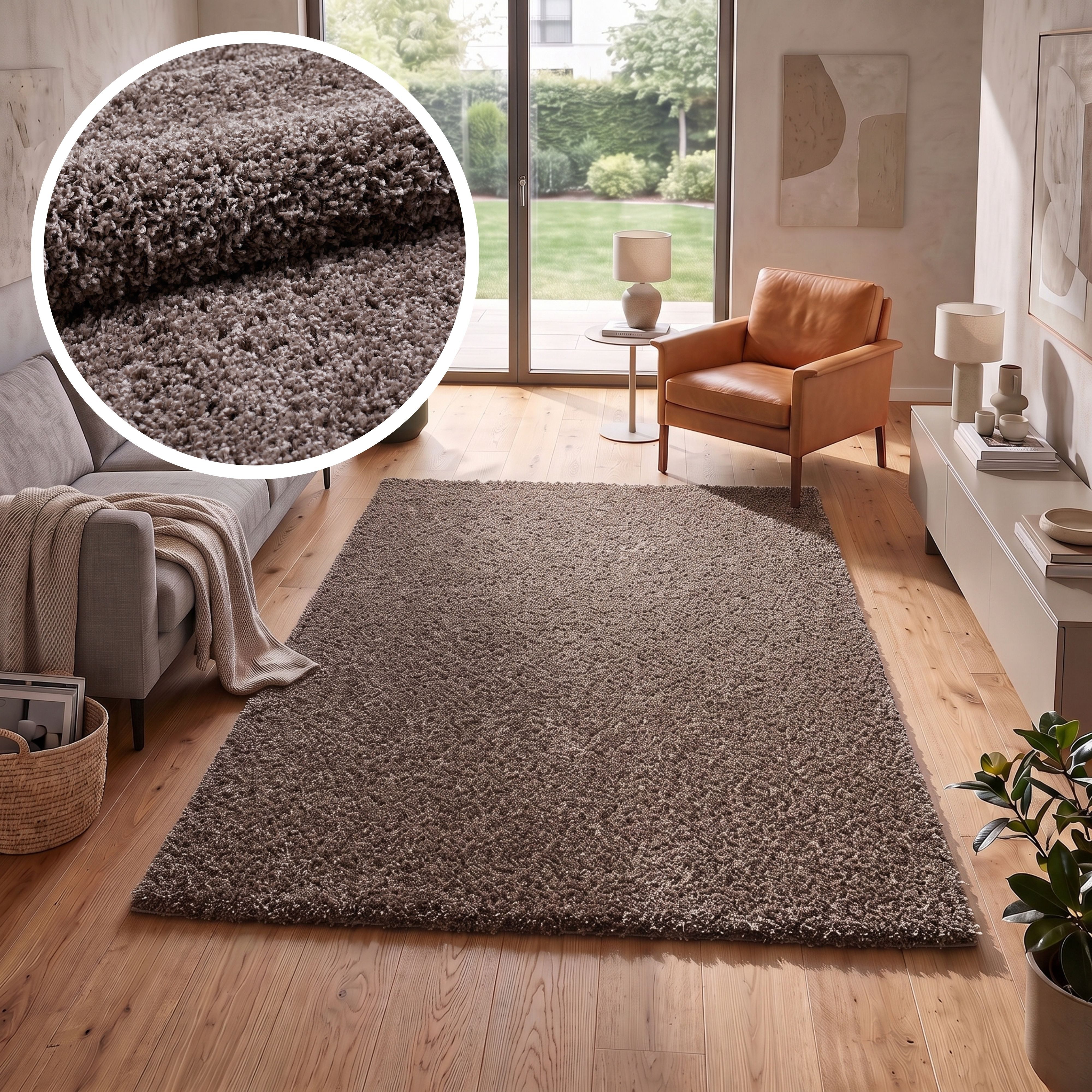OTTO home Hochflor-Teppich Viva Shaggy, in Standard- und Premium-Qualität, 30 mm oder 45 mm Höhe, rechteckig, Uni Farben, einfarbig, weich, kuschelig, Läufer, Kundenliebling