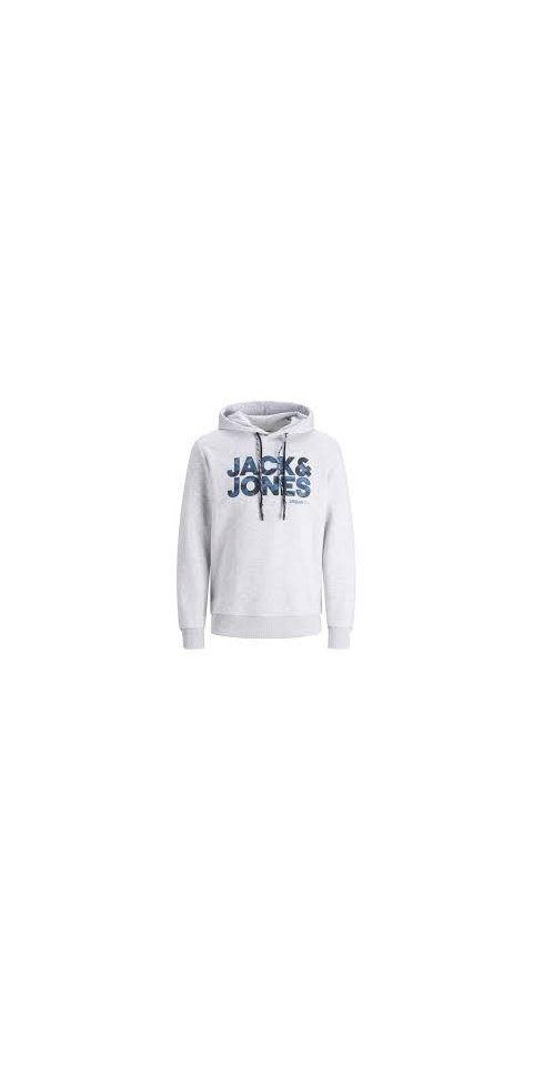 & Longsweatshirt HOOD Jack SWEAT JCORAD Light Grey Melange Jones