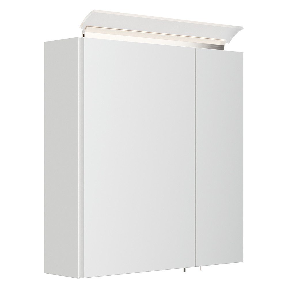 Lomadox Spiegelschrank BATLEY-02 60cm breit, weiß Hochglanz, LED-Leuchte, K günstig online kaufen
