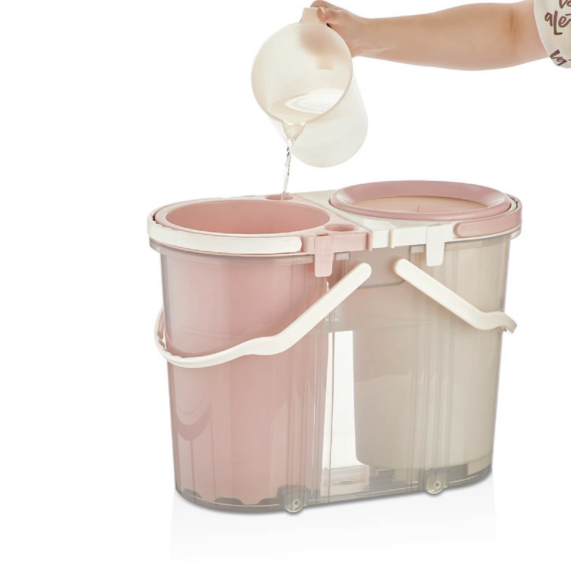 Vip Ahmet Wischmopp Wischmopp Set – Bodenwischer mit 20L + 6L + 6L Eimern