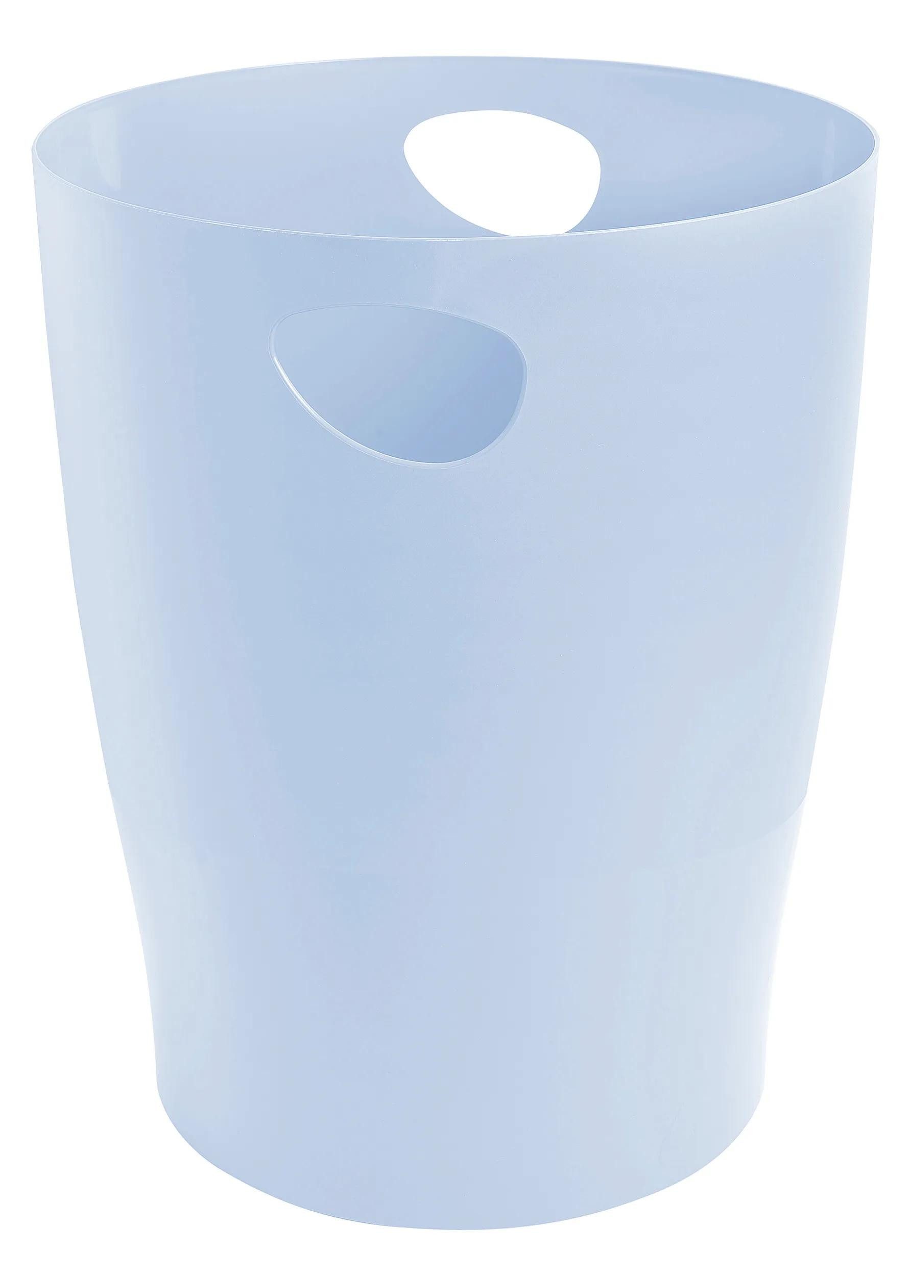 EXACOMPTA Papierkorb 8x Papierkorb Ecobin, 15 Liter, Aquarel - Pastellblau - 45362D, Papierkorb