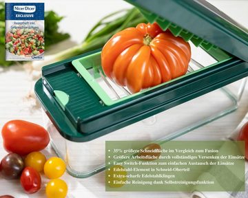 Genius Gemüseschneider Nicer Dicer Exclusive 35 Teile, Würfelschneider + Tomatenschneider in einem Set