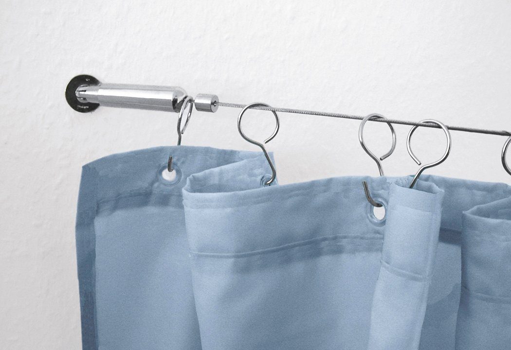Kleine Wolke Duschvorhang-Seilsystem, kürzbar, mit Bohren, günstig online kaufen