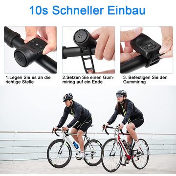 zggzerg Fahrradklingel Fahrradklingel Elektrisch, Fahrradhupe 120 dB, IPX4 wasserdichte