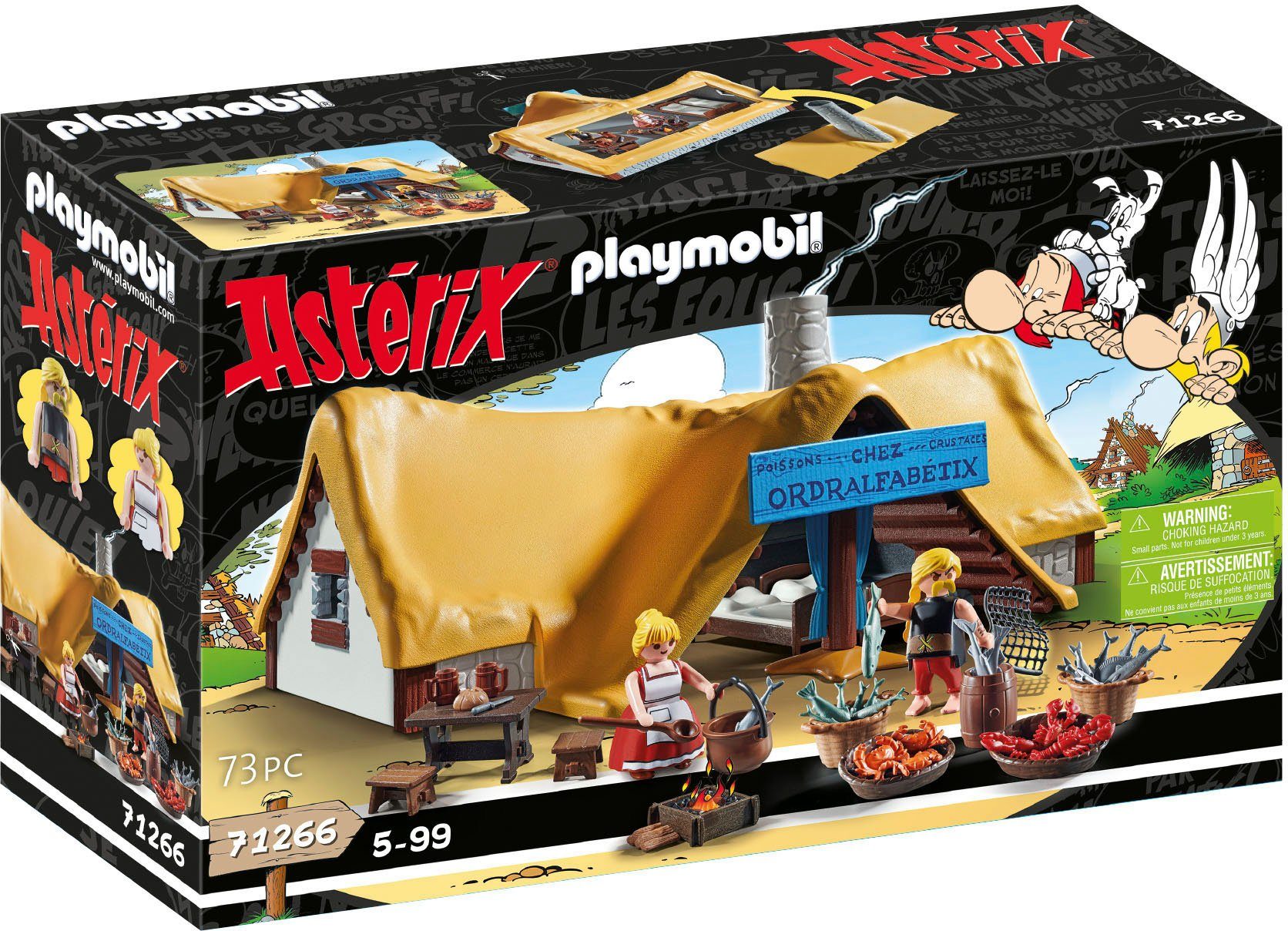 Playmobil® Konstruktions-Spielset Hütte des Verleihnix (71266), Asterix, (73 St), Made in Germany