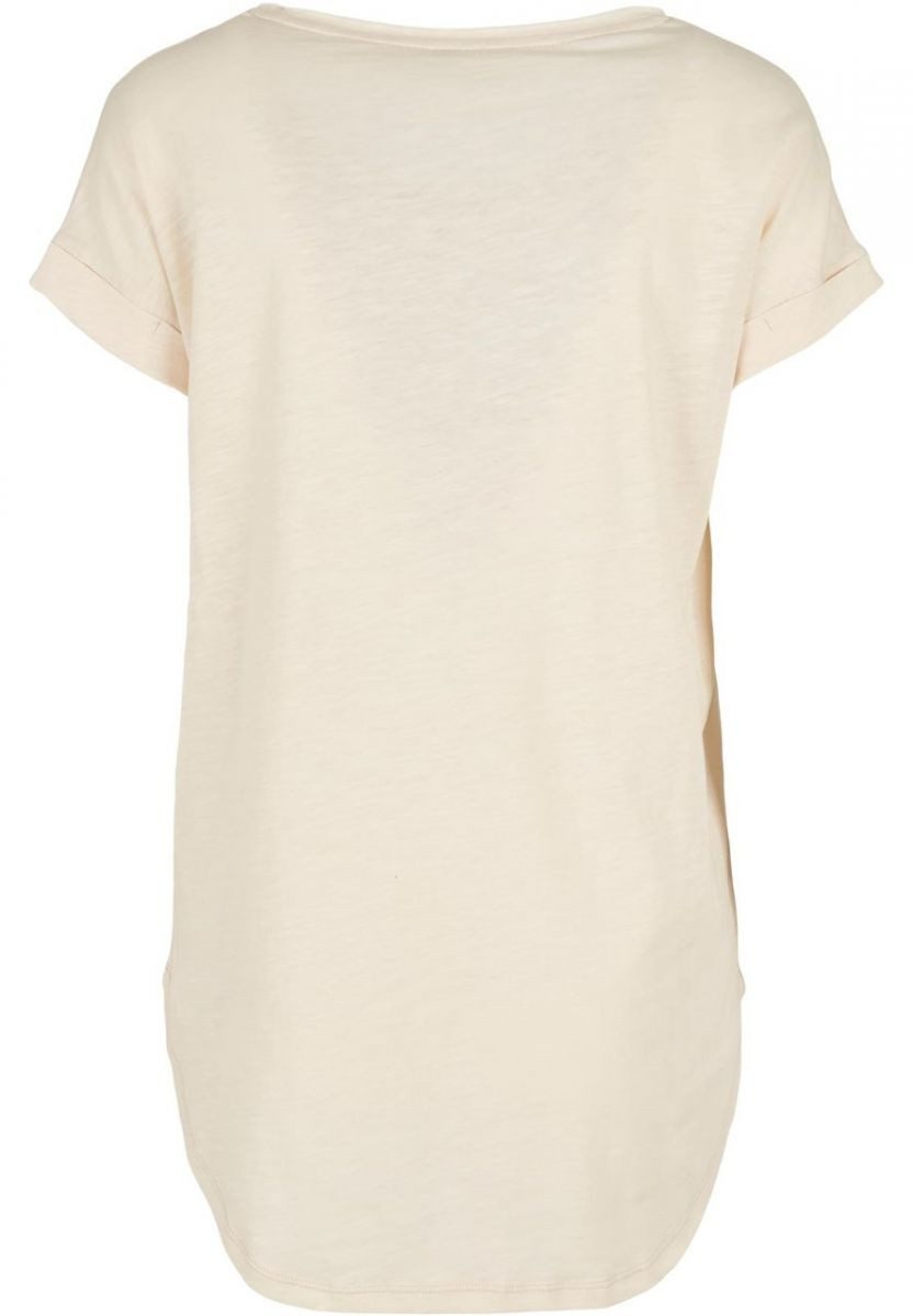 Build Your Brand Rundhalsshirt Damen Long Slub Tee / Hinten extra lang geschnitten – Bild 5 von 5