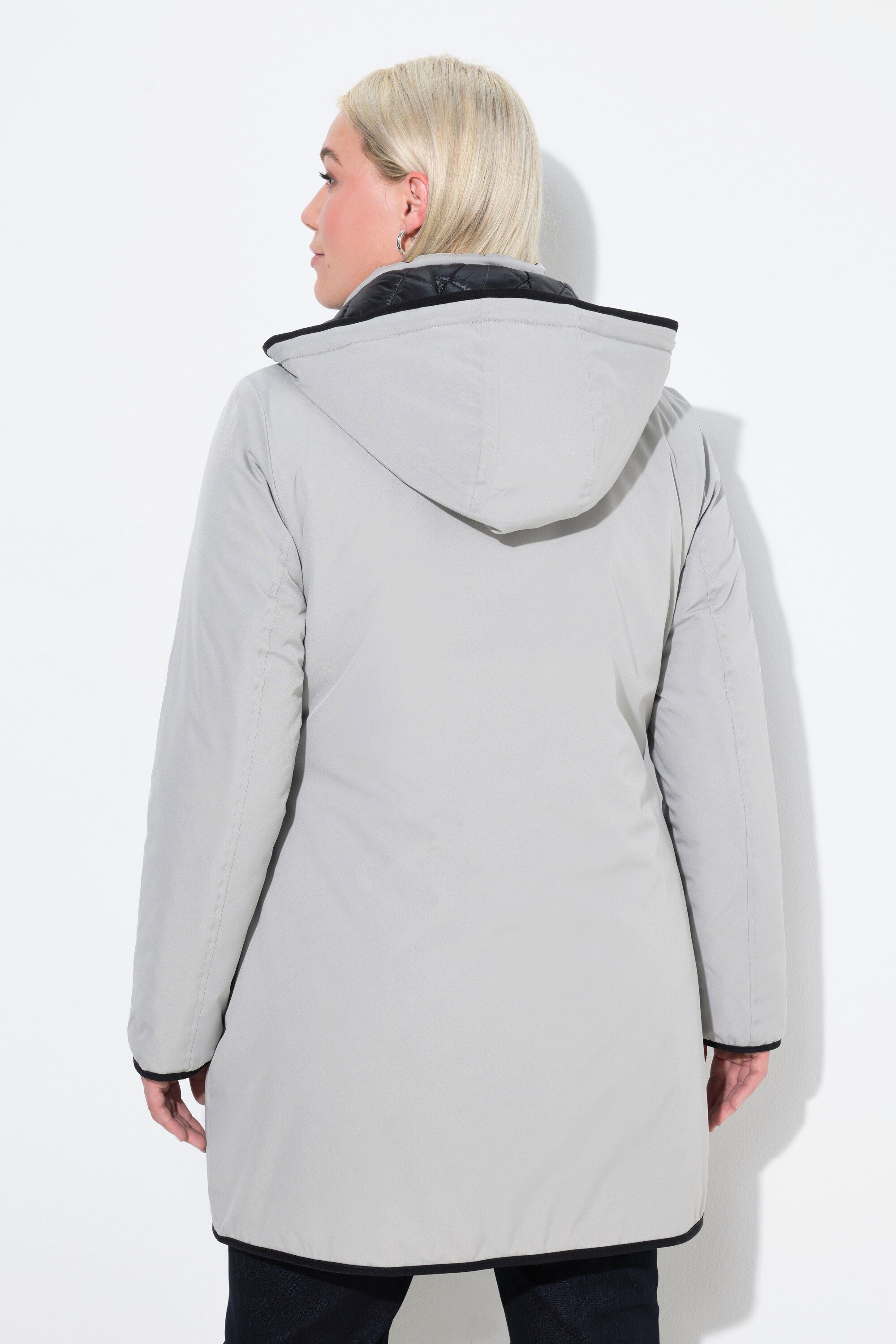 Ulla Popken Funktionsjacke HYPRAR Wende-Steppjacke 2-Wege Zipper