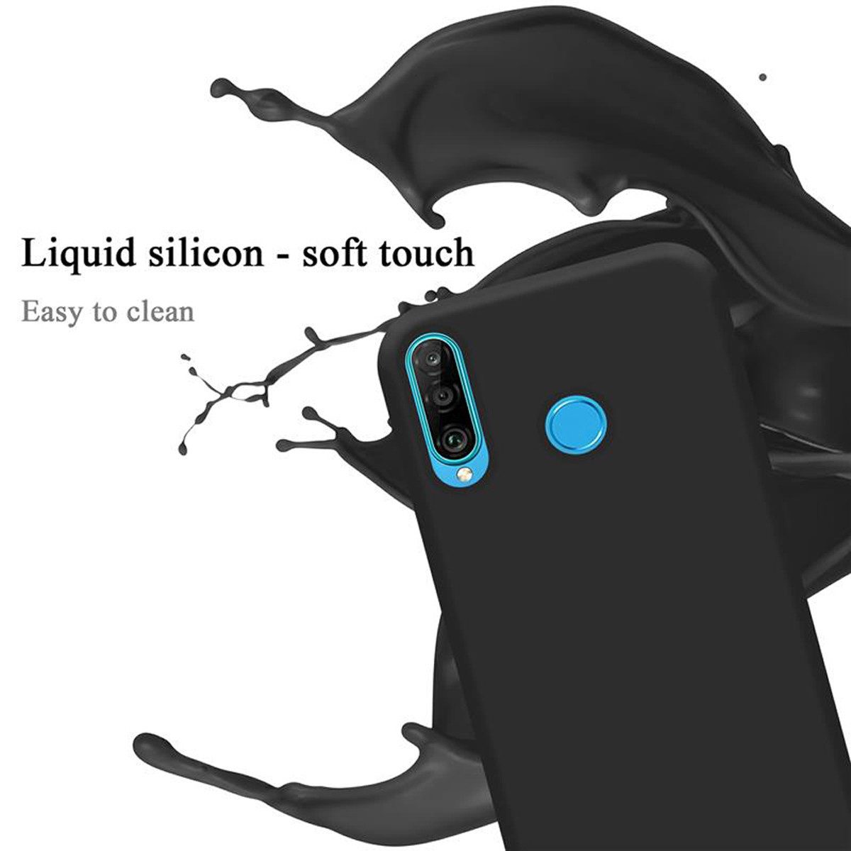 Cadorabo Handyhülle für Huawei P30 LITE Hülle Huawei P30 LITE, Flexible Hülle TPU Silikon Schutzhülle Back Cover Case