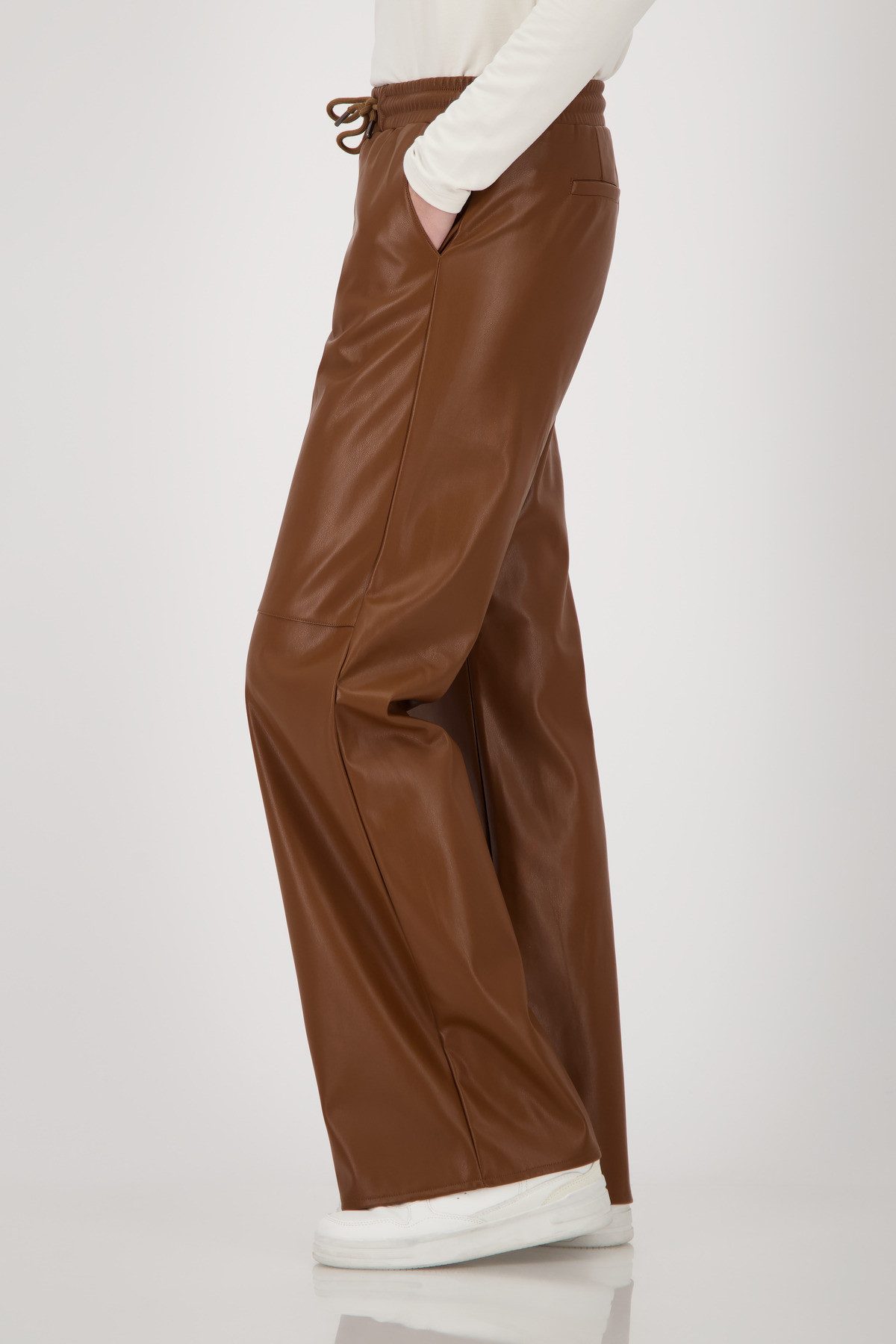 Monari Lederimitathose Straight-Leg-Hose