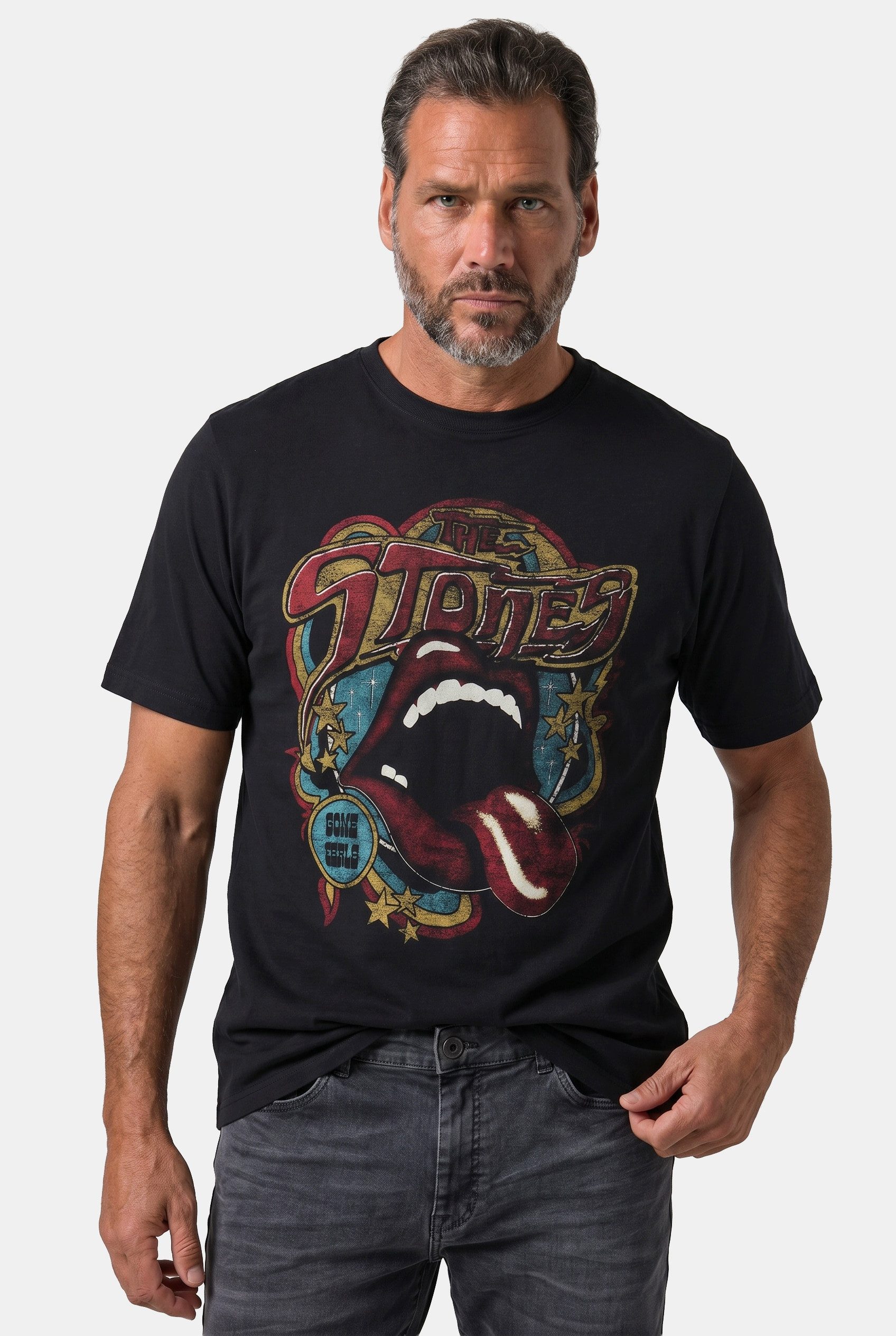 JP1880 T-Shirt T-Shirt Bandshirt Rolling Stones Halbarm