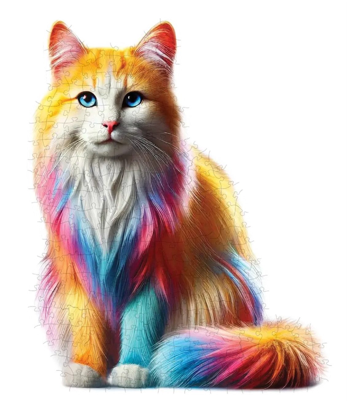 Wooden City Puzzle Holzpuzzle Katze Tierpuzzle 250 Teile Katzenmotiv aus Ho günstig online kaufen