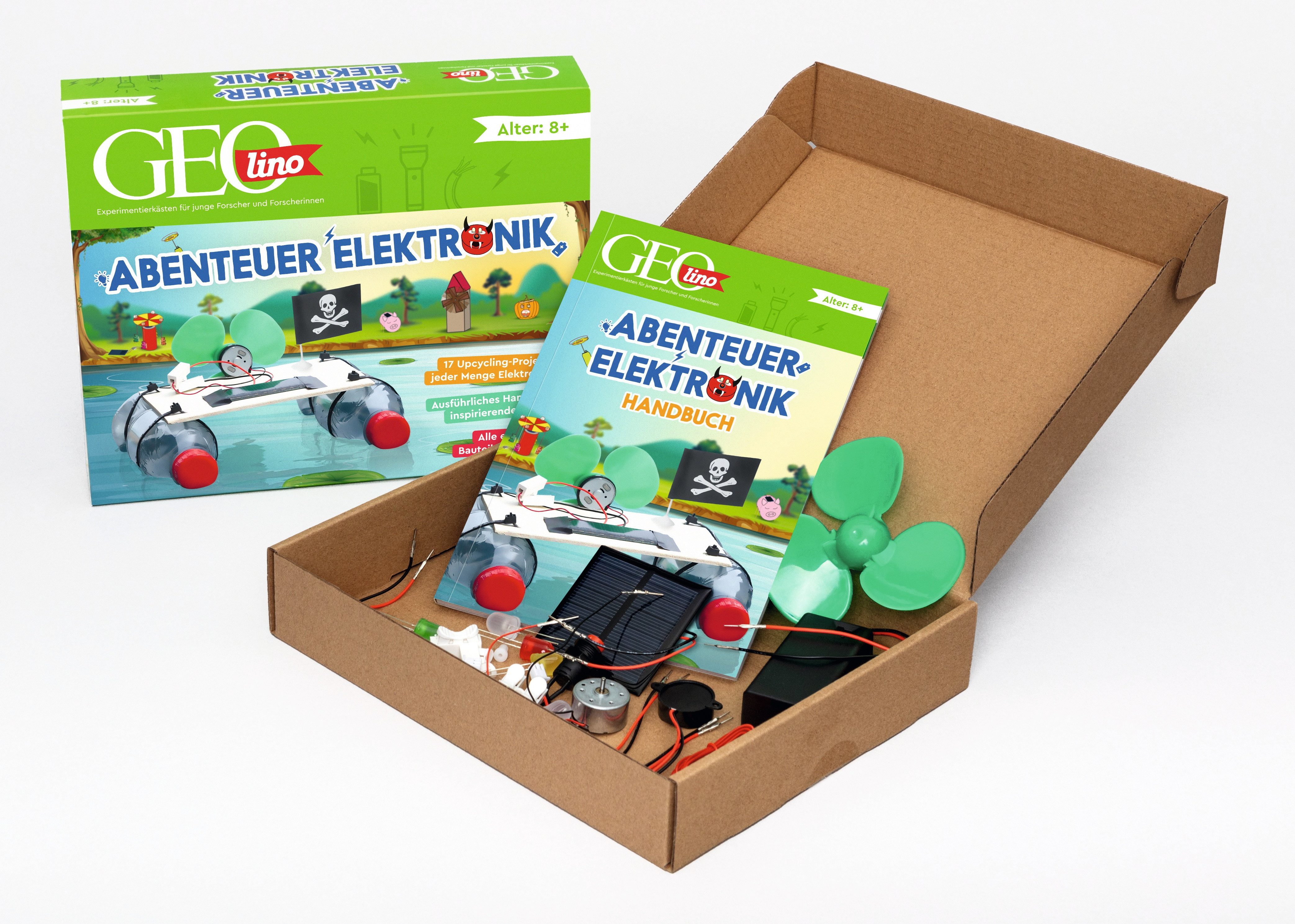 Franzis Modellbausatz GEOLINO Abenteuer Elektronik Experimentierkasten für Kinder