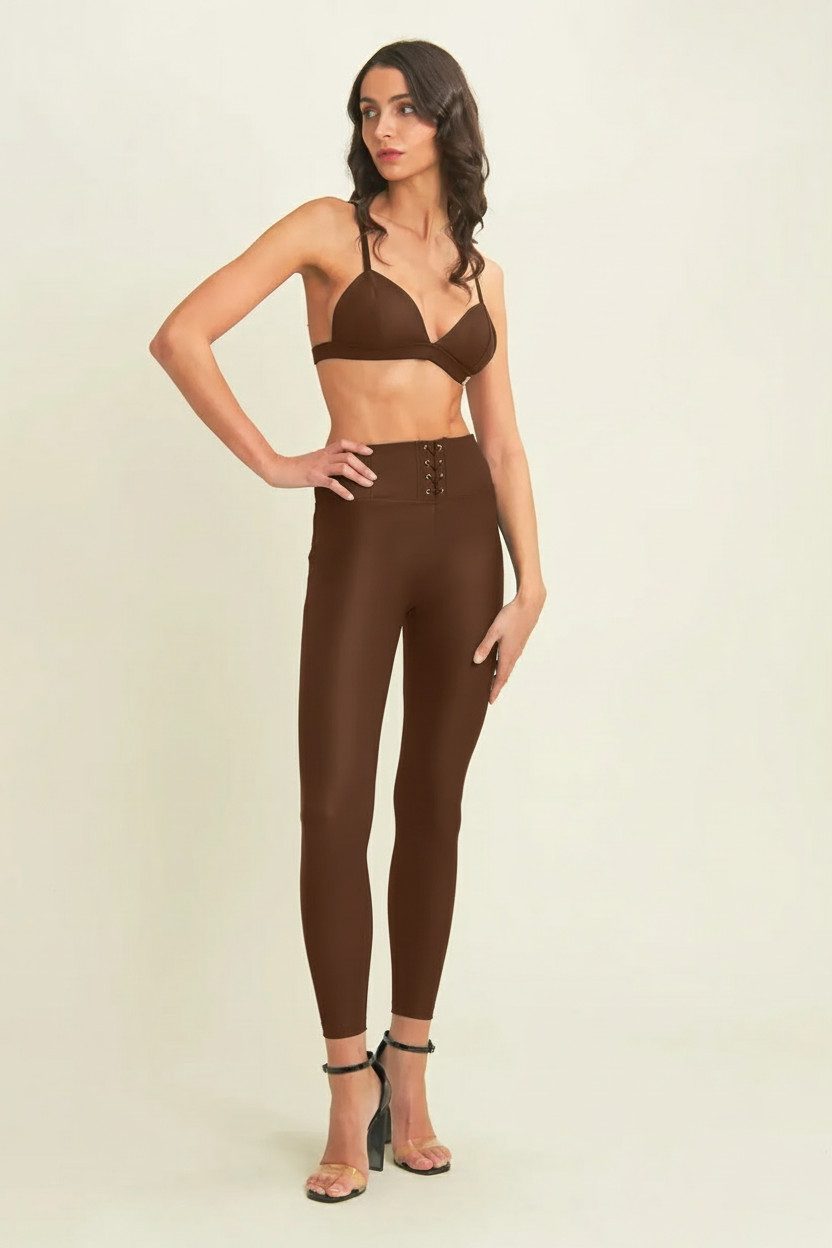 Freddy Lederimitathose WRUP HIGH WAIST SUPERSKINNY mit Lifting & Shaping Effekt, sitzt perfekt