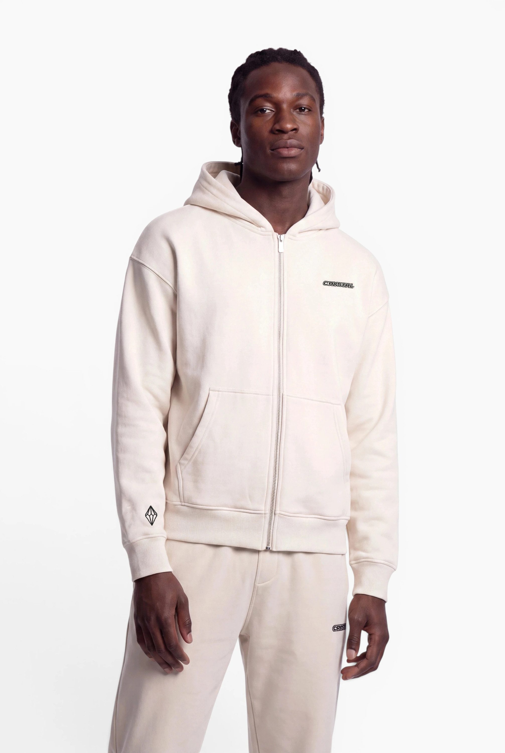 Crystal Paris Kapuzenpullover Core Zip (1-tlg)