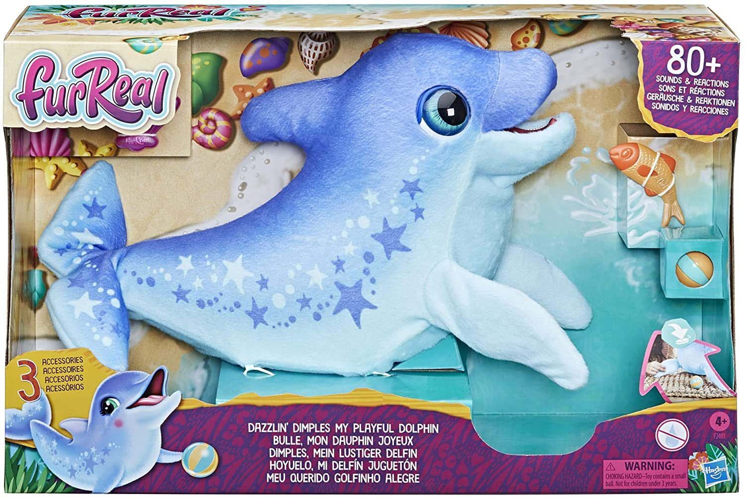 Hasbro Kuscheltier Hasbro F24015L0 - furReal Dimples, mein lustiger Delfin