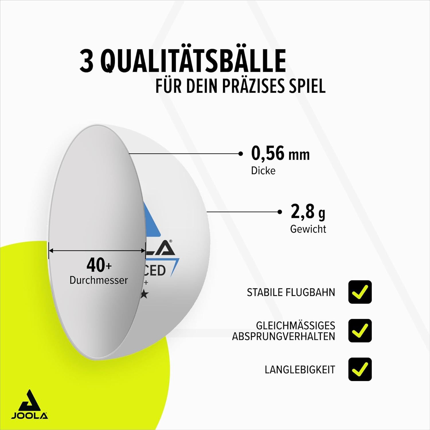 Joola Tischtennisschläger Tischtennis Duo Set, Tischtennis Schläger Set Tischtennisset Table Tennis Bat Racket – Bild 5 von 5