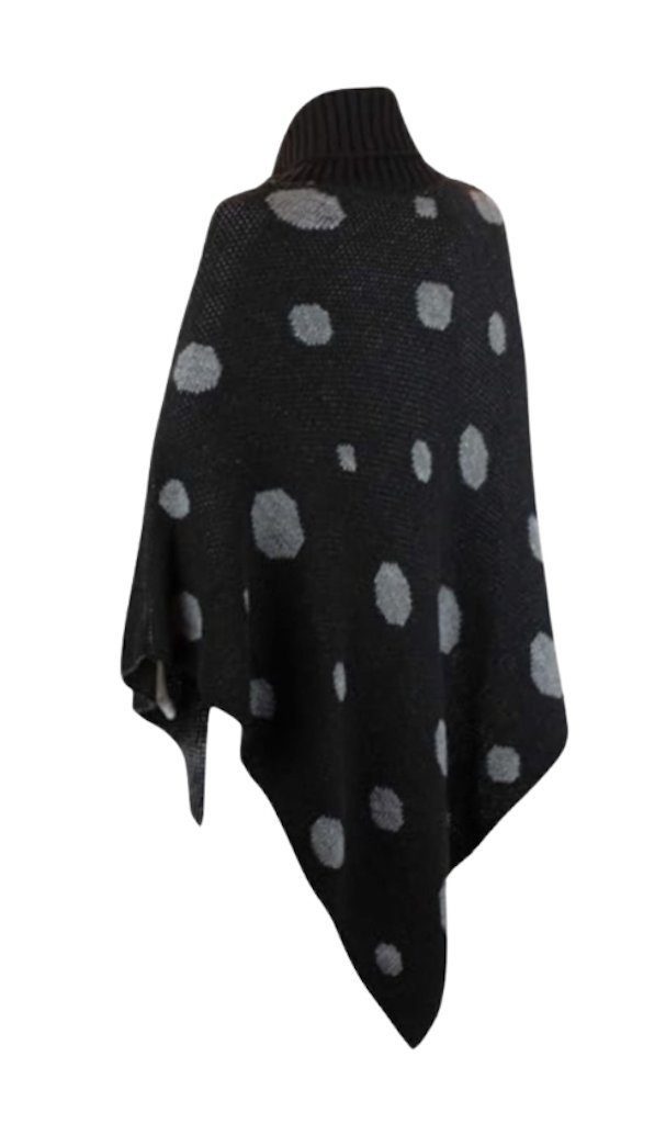 BZNA Strickponcho Boza Cardigan Umhang Cape Punkte Pullover Strick one size günstig online kaufen