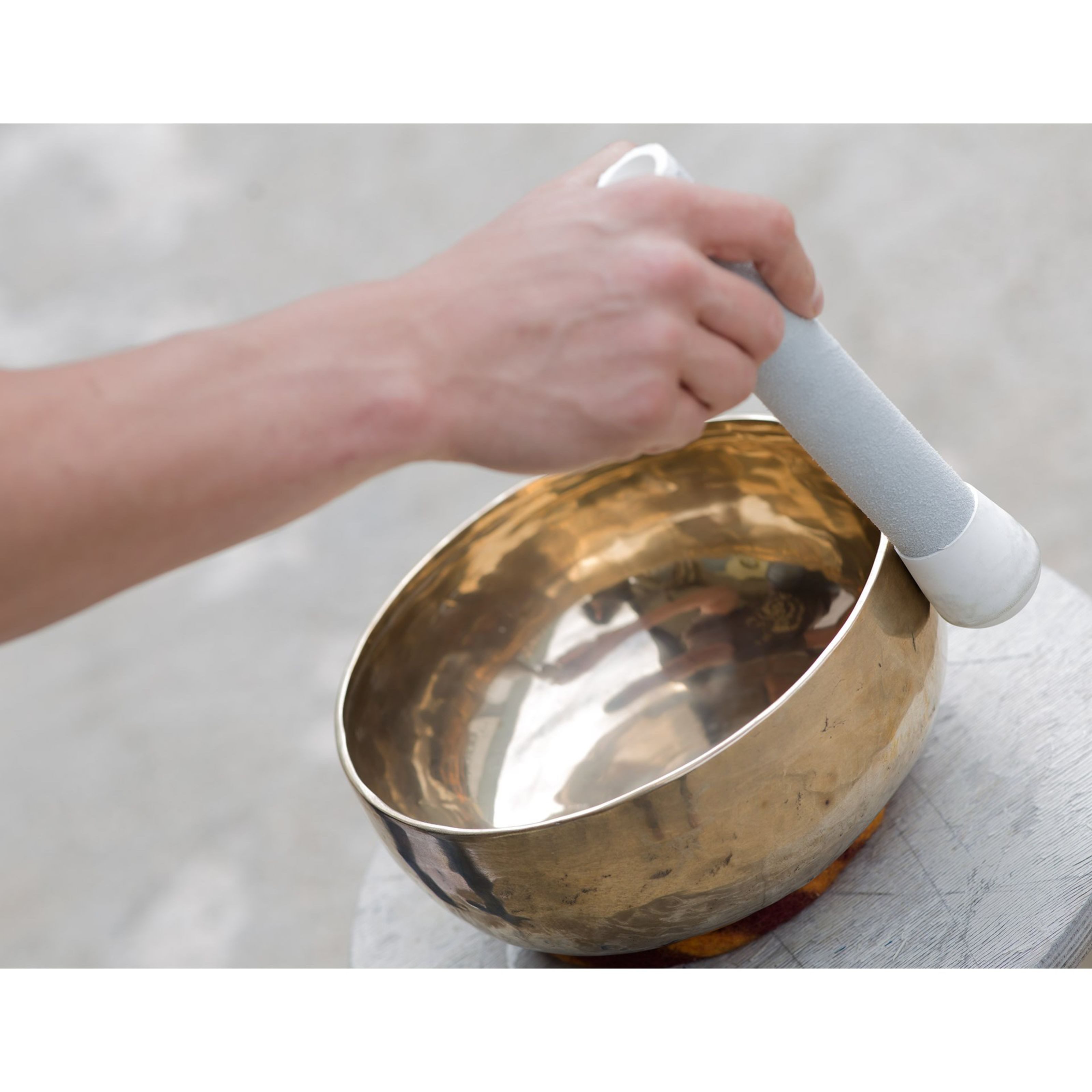 Terré Klangschalen, Percussion, Klangschalen, Klangschale 1000, 950-1050 g, inkl. Ring + Stick - Klangschale