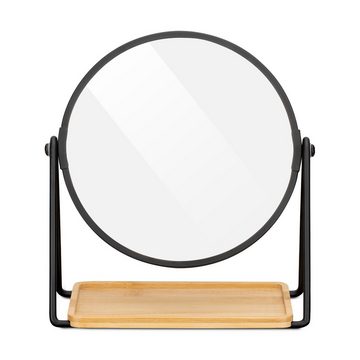 Navaris Kosmetikspiegel Schminkspiegel mit Schmuckablage - doppelseitiger Spiegel (1-St)