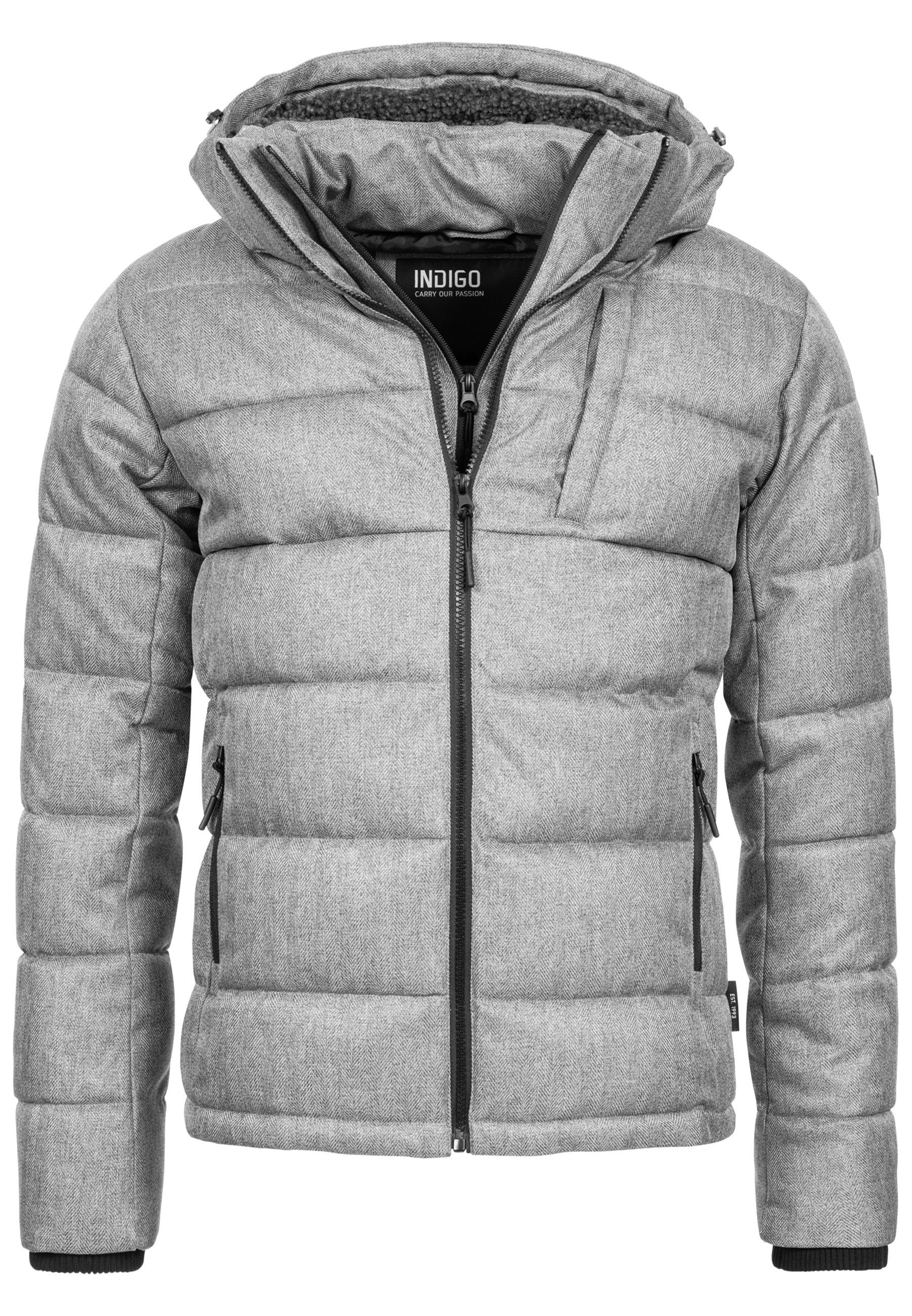 Indicode Grey Hebert Mix Winterjacke