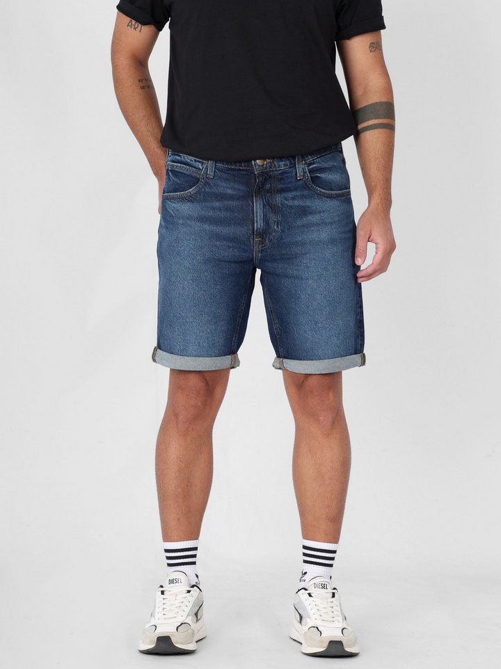 Lee® Jeansshorts Regular Fit - 5 POCKET geringer Stretch, mittlere Bundhöhe
