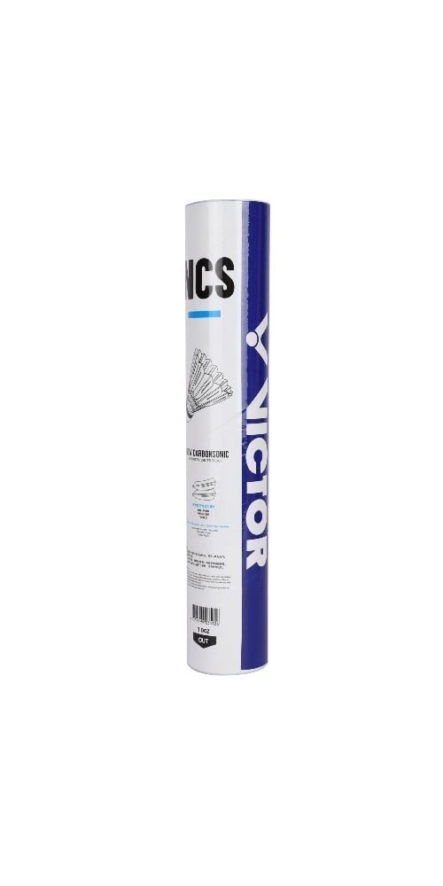 VICTOR Badmintonball NCS Carbonsonic weiss Dose 12er, Geschwindigkeit: 77