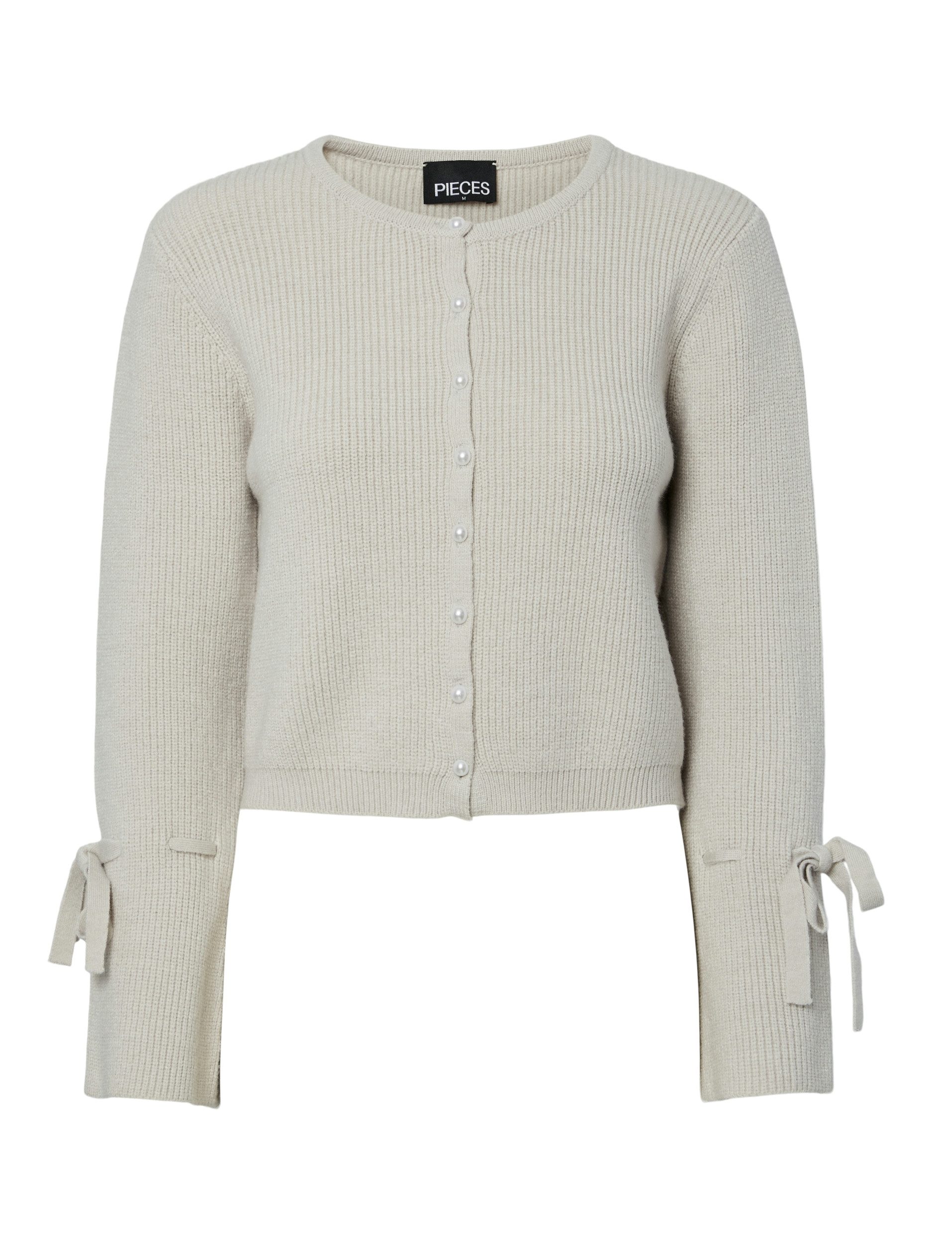 pieces Strickjacke PCRIKKE LS O-NECK KNIT CARDIGAN