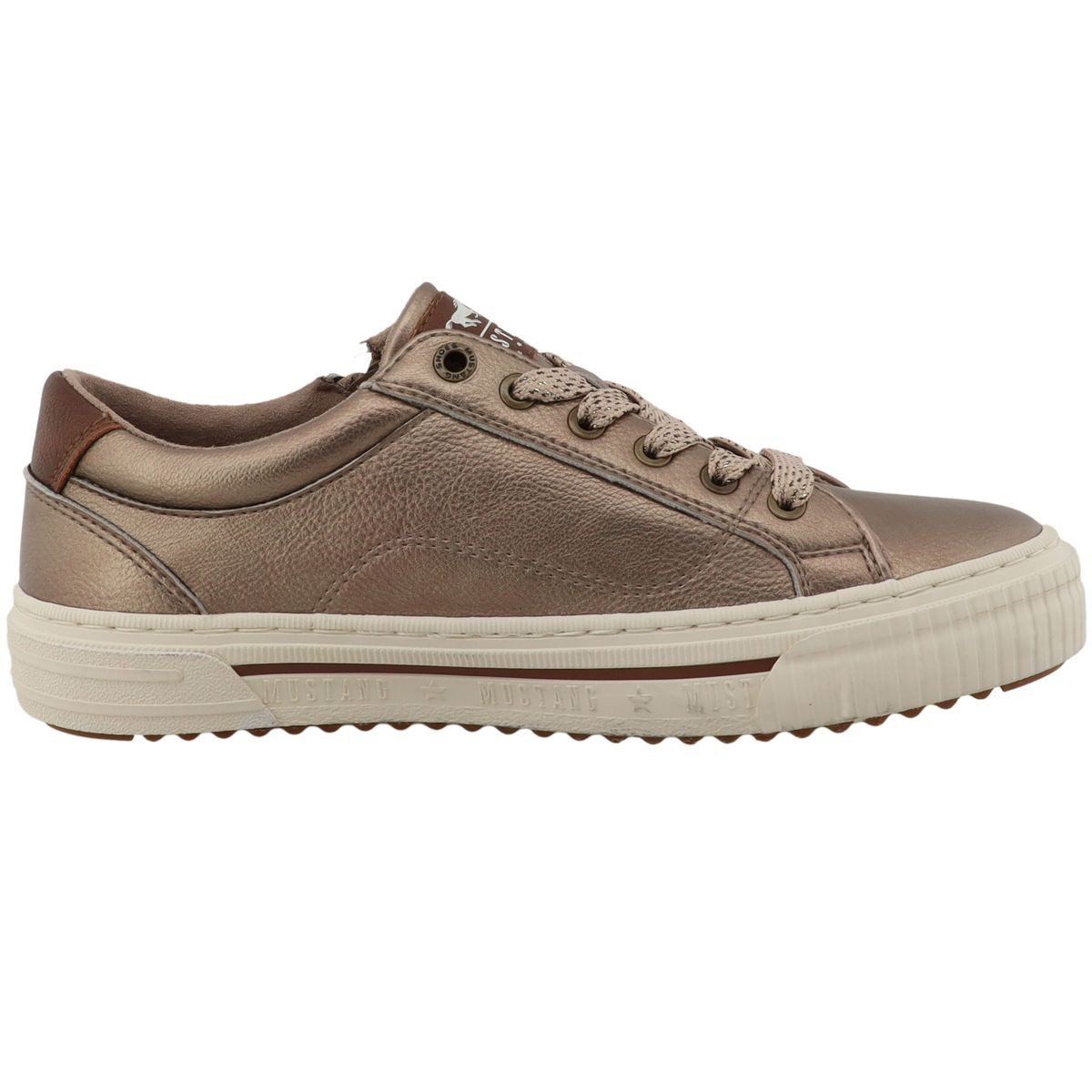 Mustang Shoes 15M0112011-gold Sneaker Lässiger Low-Sneaker mit praktischem Reißverschluss