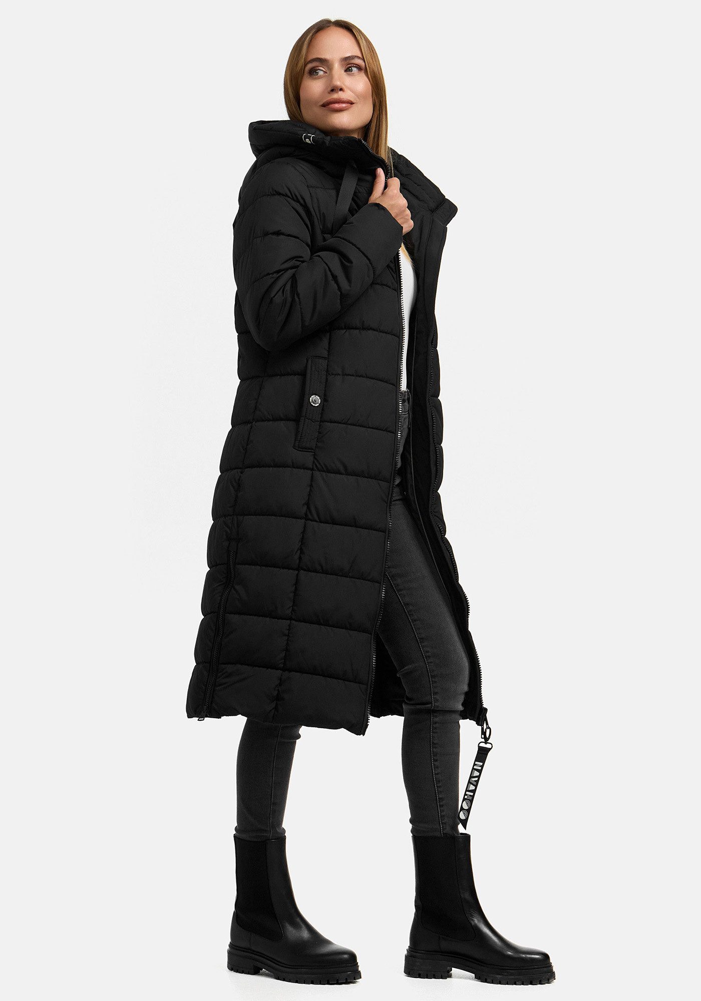 Navahoo Winterjacke Mondmaedchen Extra langer Schnitt mit seitlichen Schlitzen – Bild 4 von 5