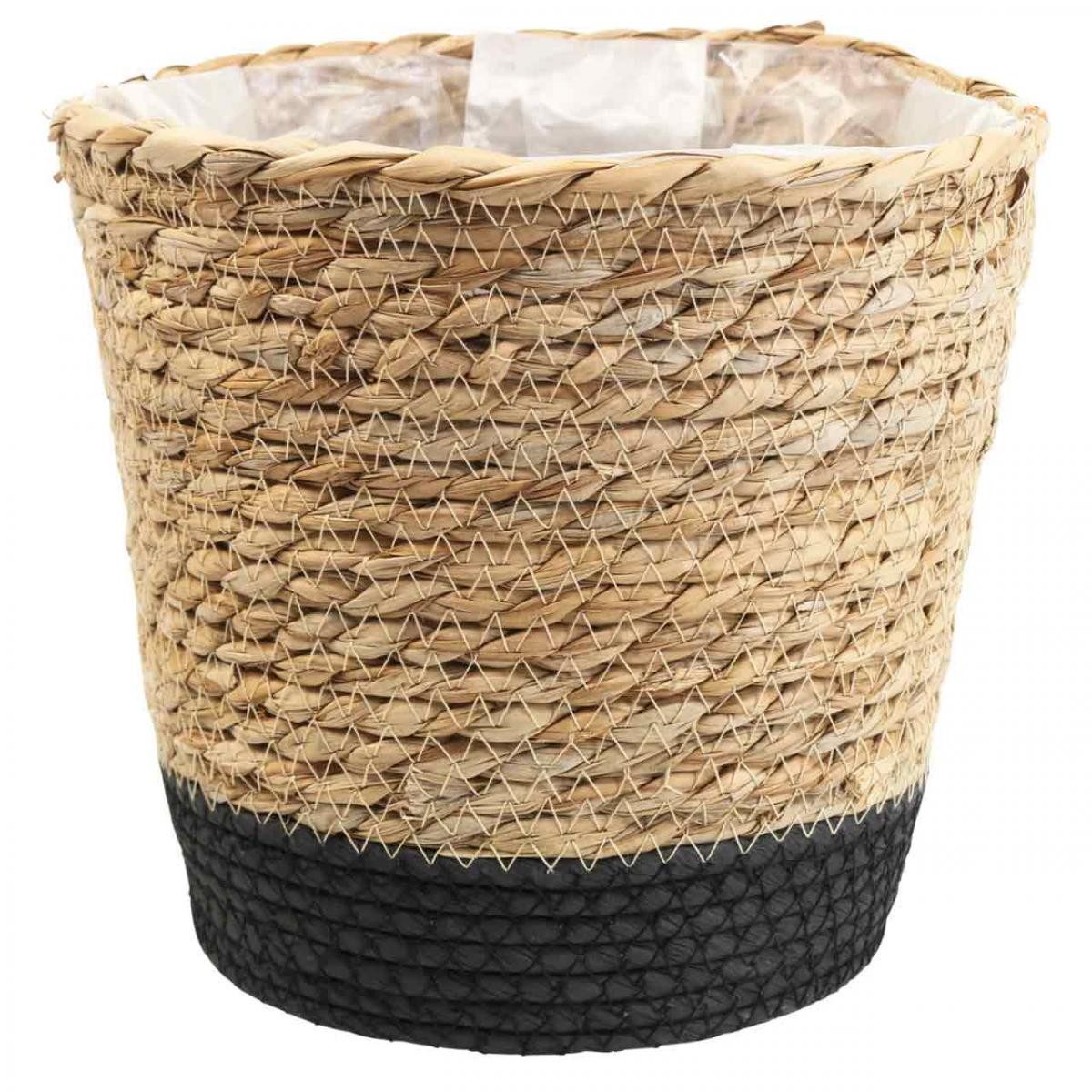 Dekokorb Pflanzkorb Übertopf Seegras Boho Deko Natur Korb Ø26cm H23cm Modern