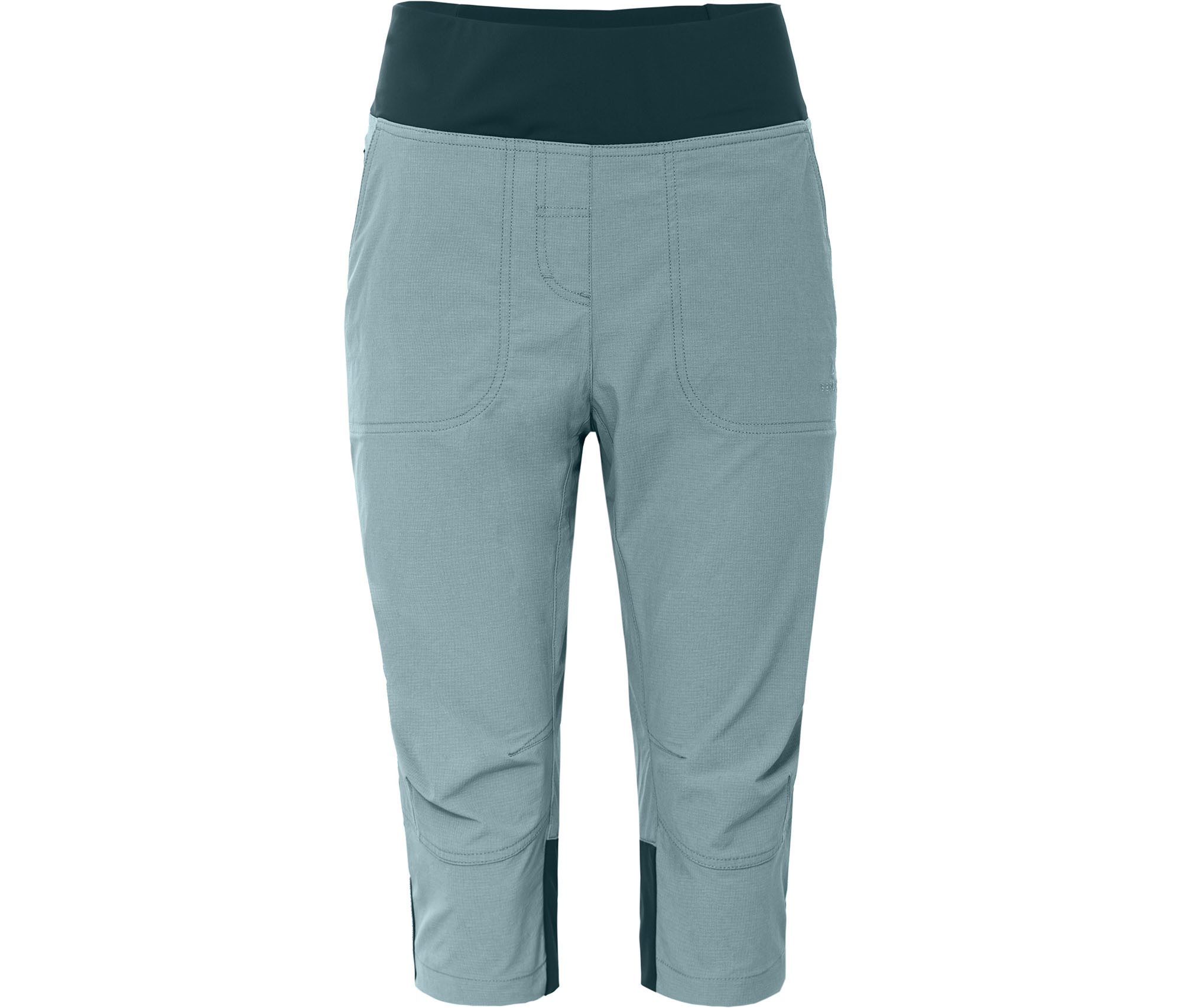 Bergson Outdoorhose PUSULA COMFORT Capri Damen 3/4 Wanderhose, leicht, elastisch, strapazierfähig, Normalgröße
