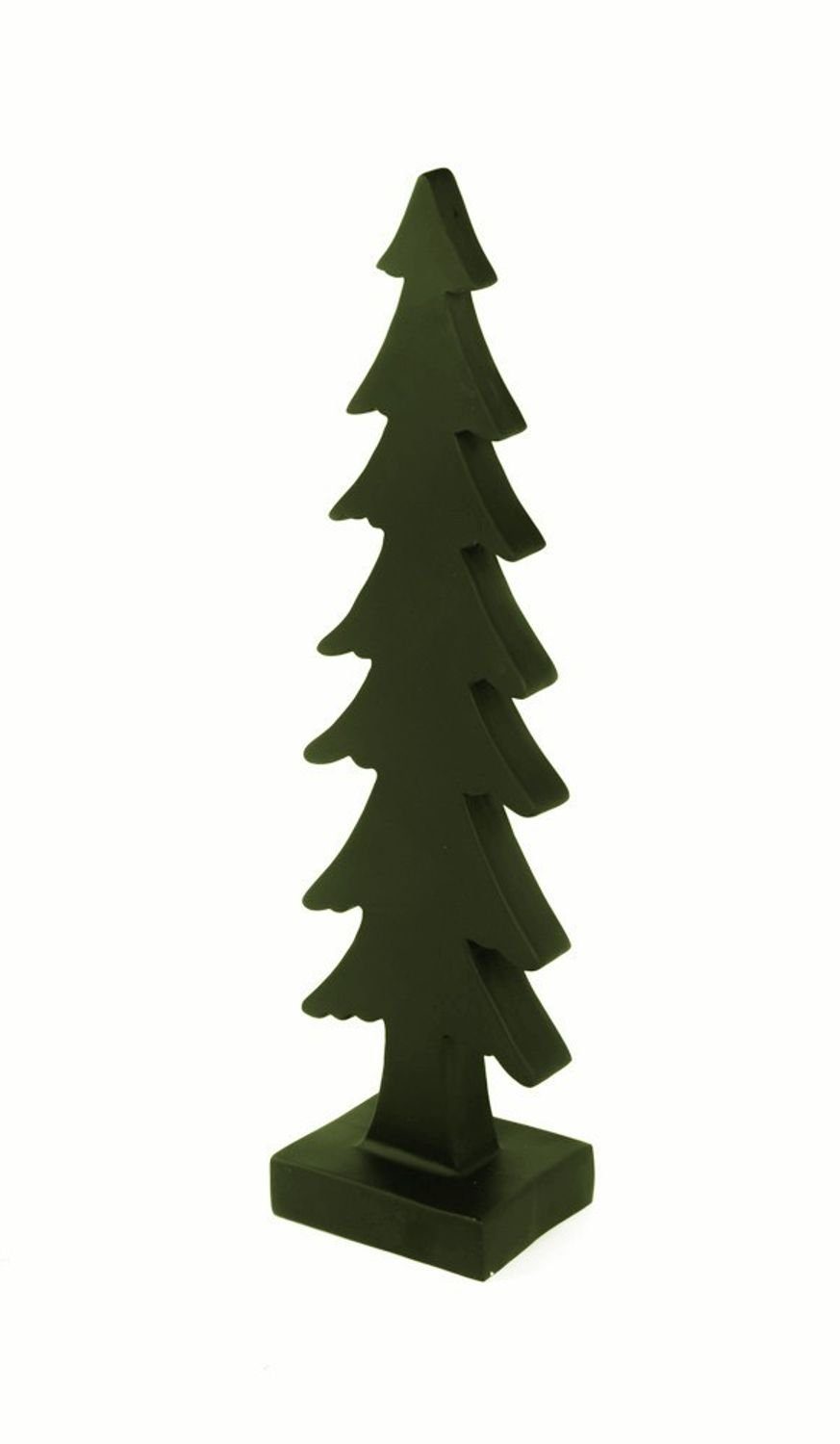 BURI Künstlicher Weihnachtsbaum Deko Weihnachtsbaum aus Polyresin 51cm grün
