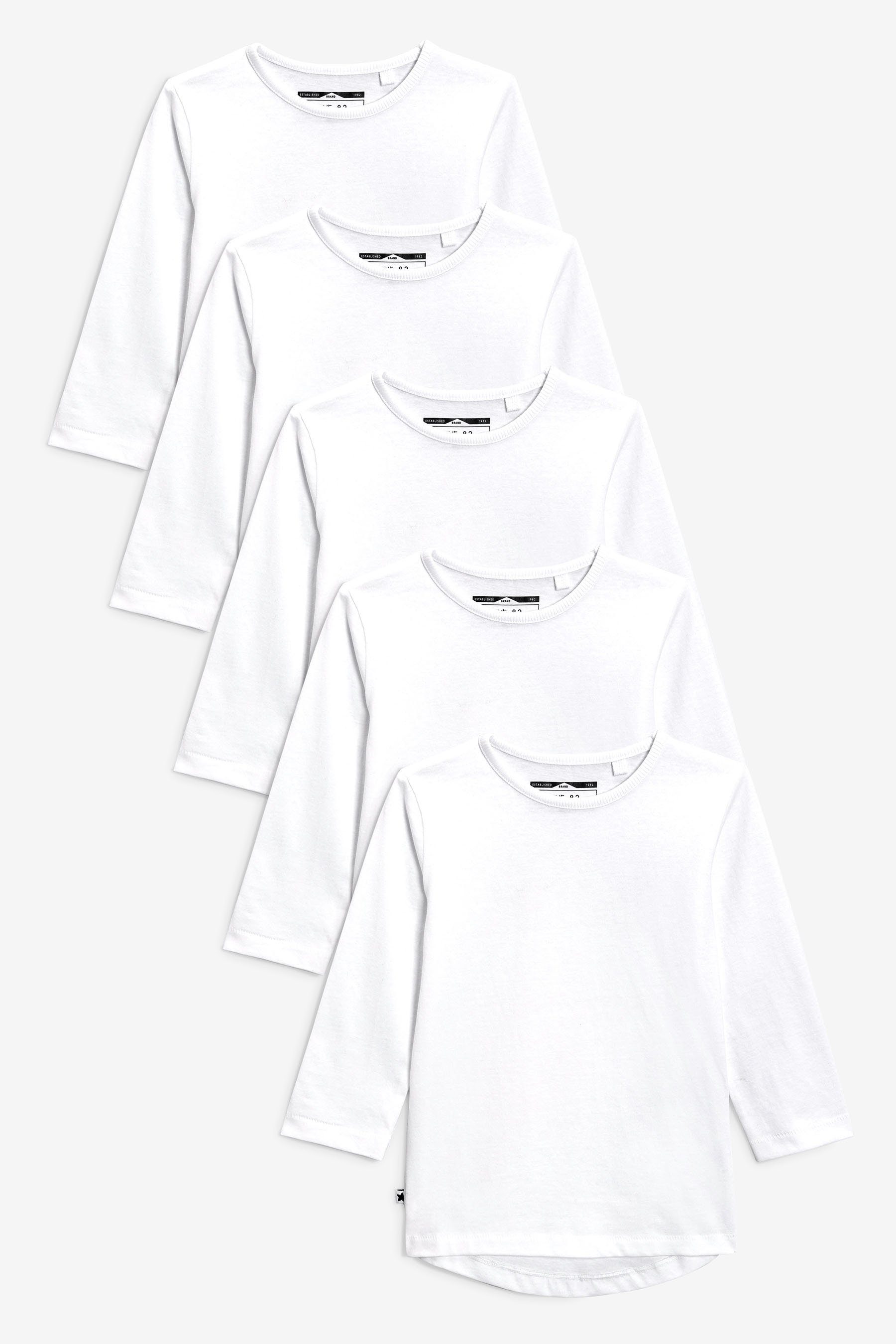 Next Langarmshirt Langarmshirts im 5er-Pack (5-tlg) günstig online kaufen