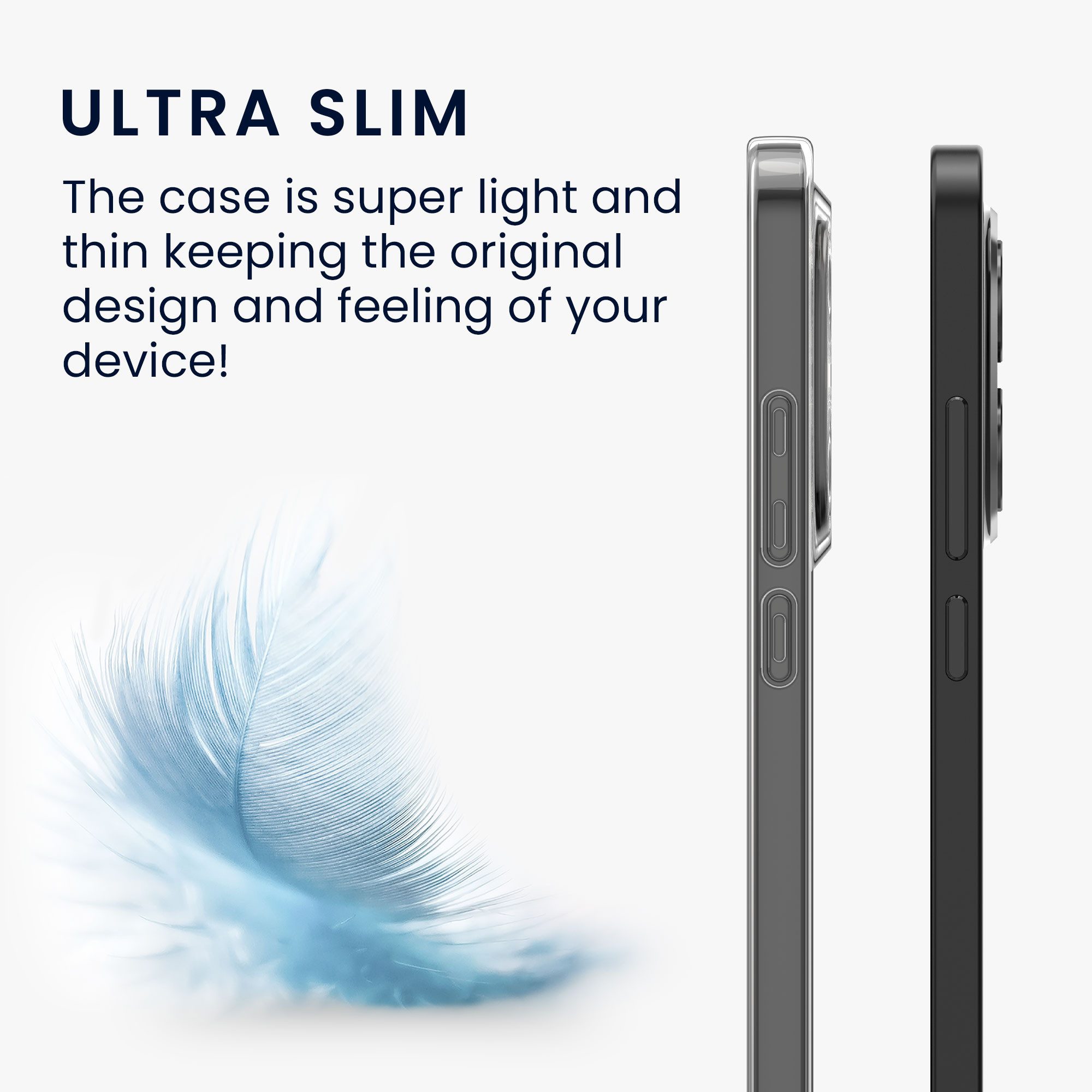kwmobile Smartphone-Hülle Hülle für Xiaomi Redmi Note 15 Pro+ 5G / Poco M8 Pro 5G, Silikon Handyhülle transparent - Handy Case gummiert