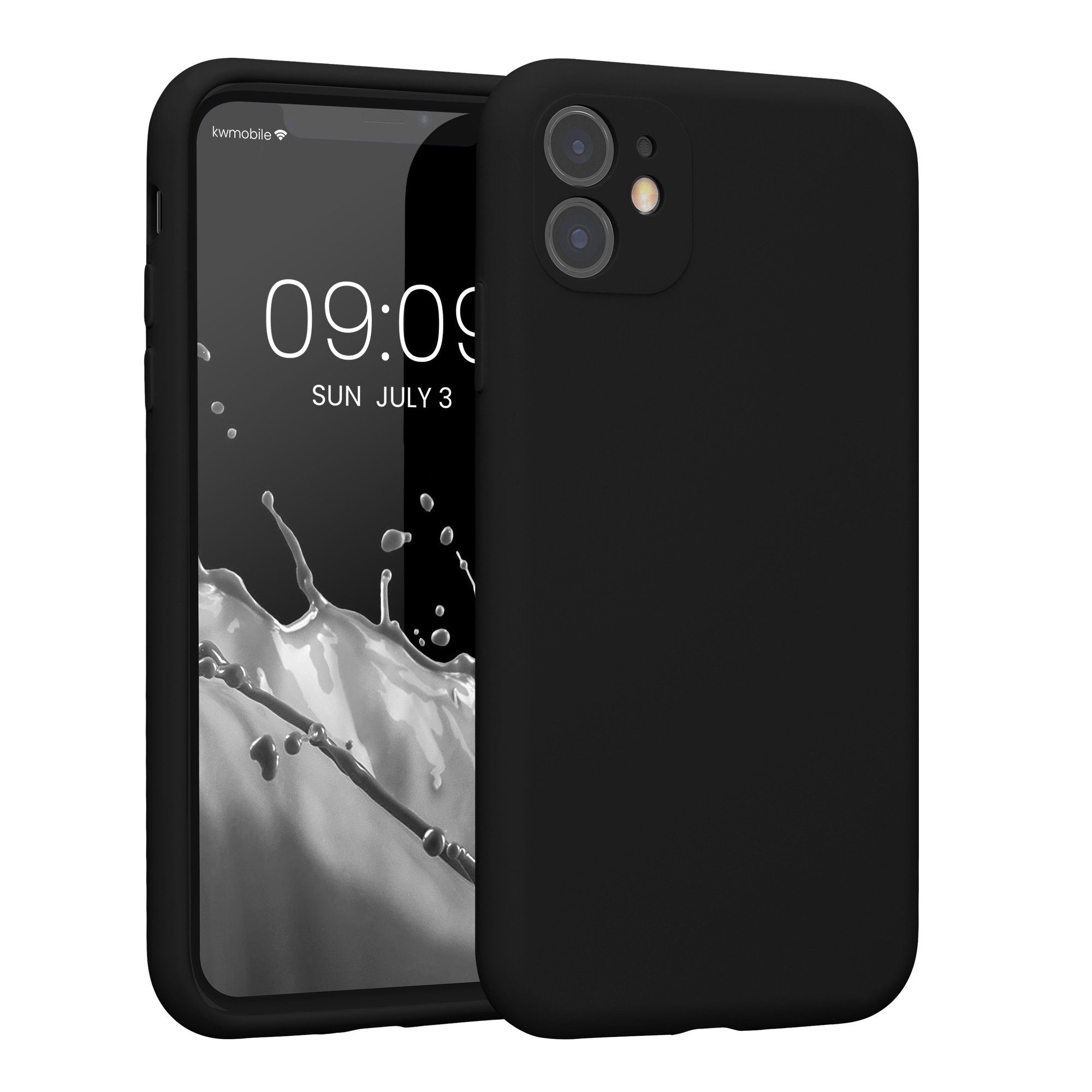 kwmobile Handyhülle Handyhülle für Apple iPhone 11 Hülle, Hülle Silikon gummiert - Handyhülle - Handy Case in Schwarz