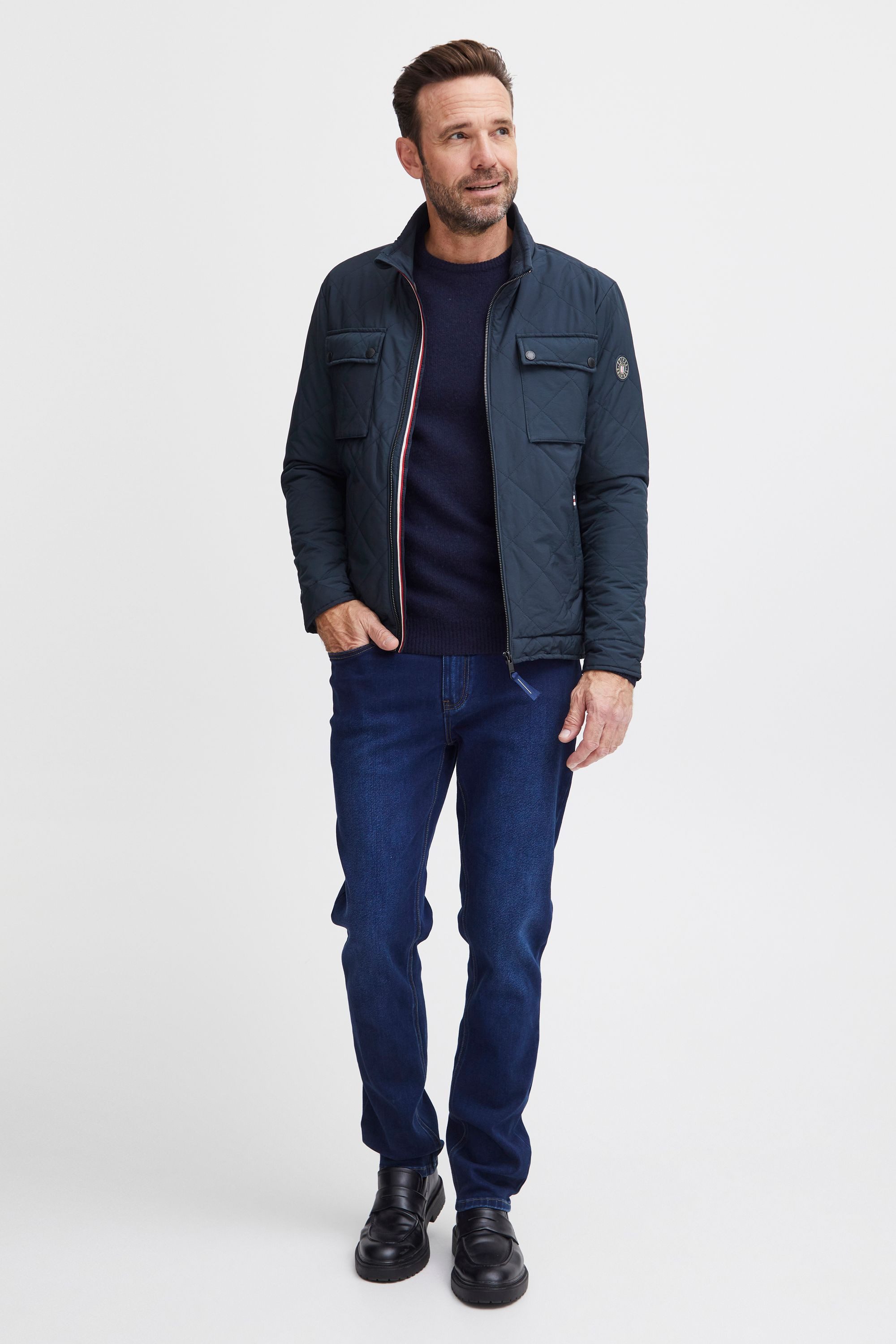 FQ1924 Steppjacke FQJacob Modische Steppjacke mit Umlegekragen