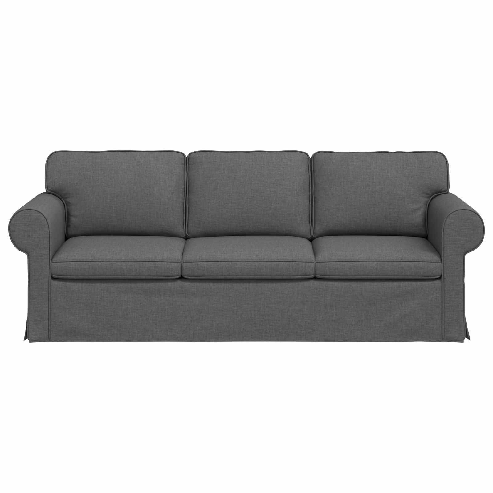 vidaXL Sofa Sofa Dunkelgrau 215 x 82 x 80 cm Stoff, 1 Teile – Bild 4 von 5